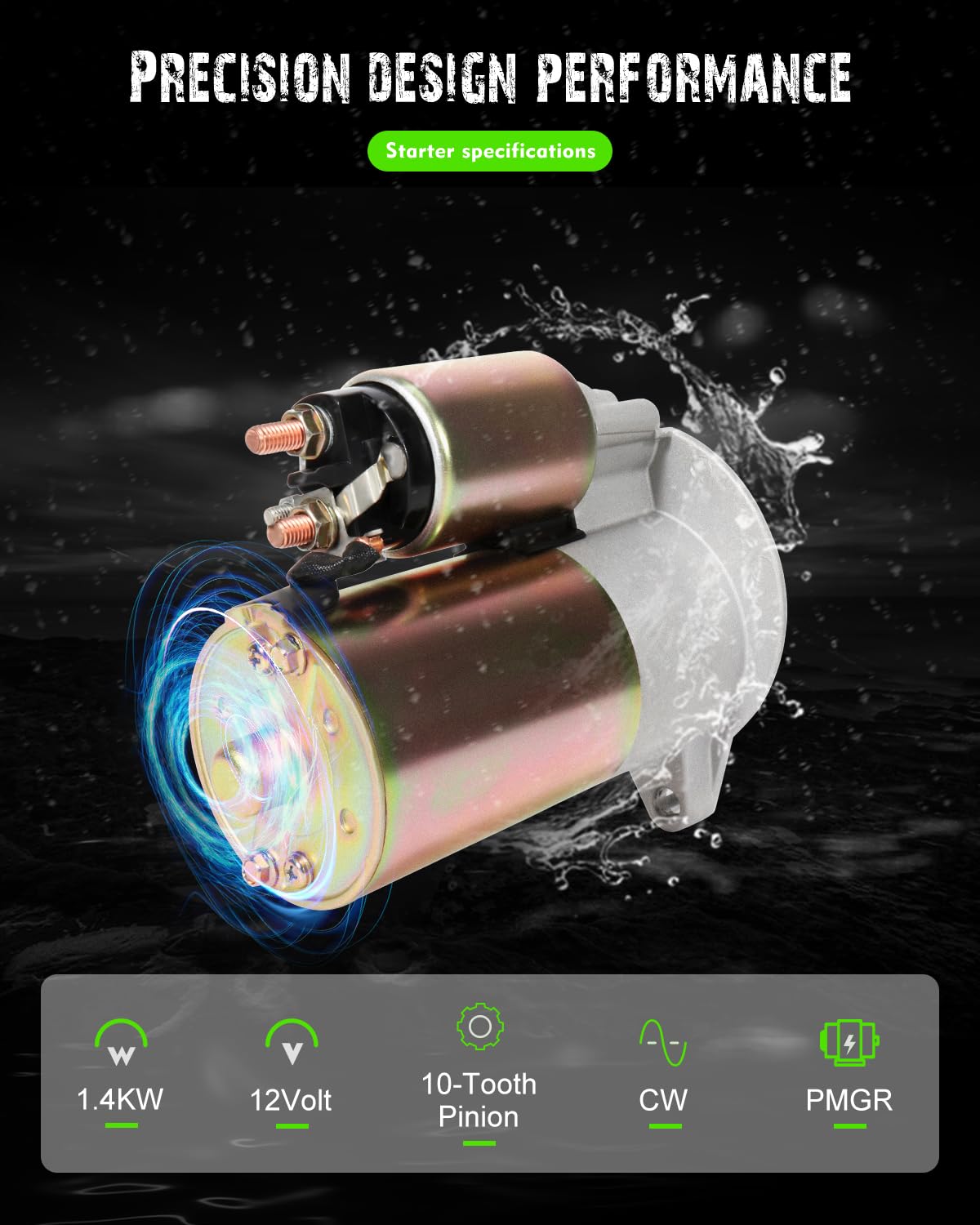 Scitoo Starters Sfd0001 323-508 3268N Fit For Ford Country Squire/Crown Victoria 1990 1991 5.0L For Ford Thunderbird 1989-1997 3