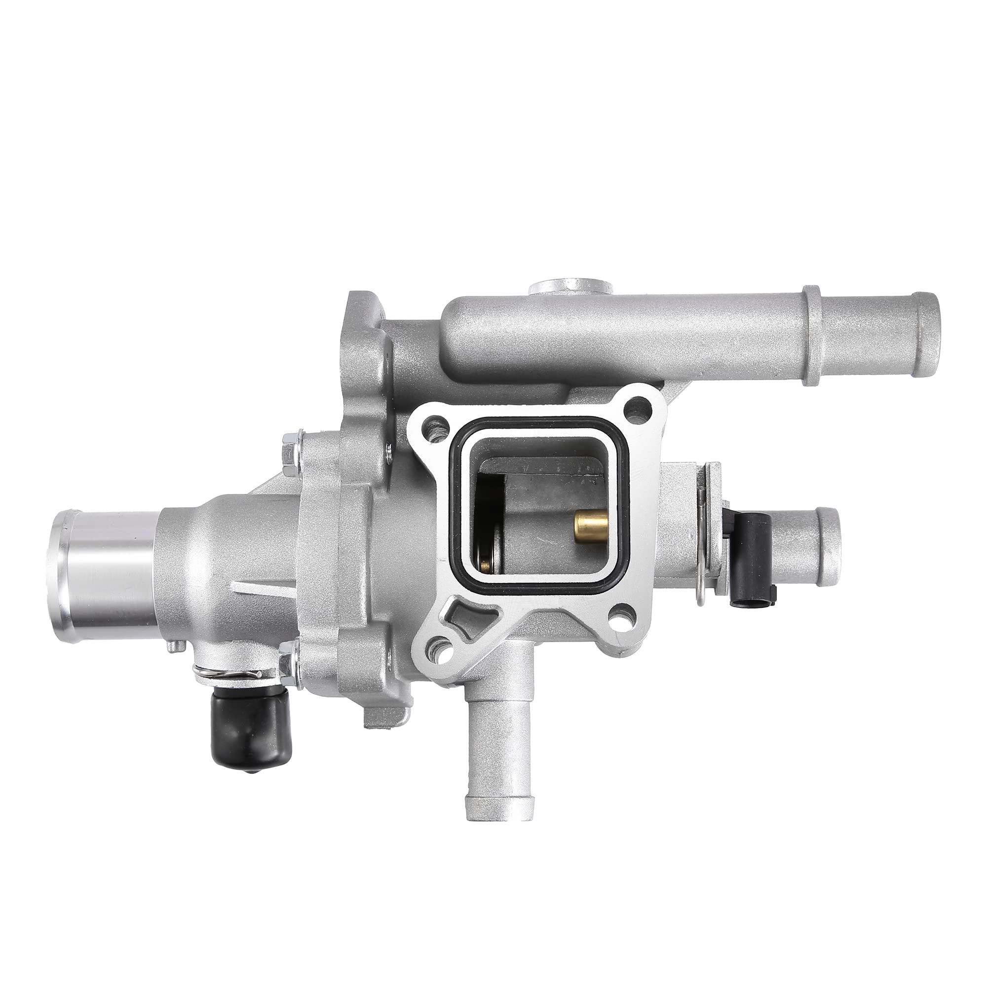 X AUTOHAUX Engine Coolant Thermostat Housing Assembly with Sensor Gasket for Chevrolet Cruze 2011-2016 for Chevy Sonic 2013-2018