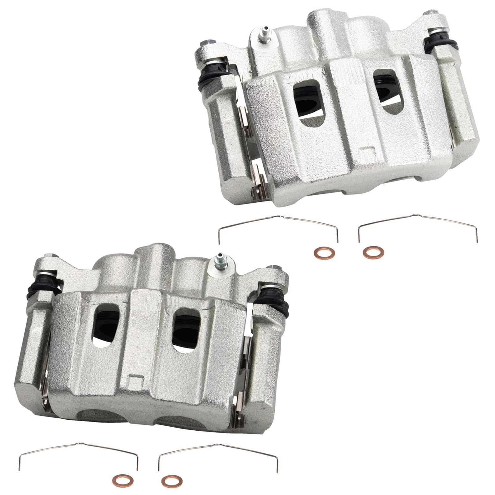 Trq Front Brake Caliper Set Compatible With 2009-2015 Toyota Venza