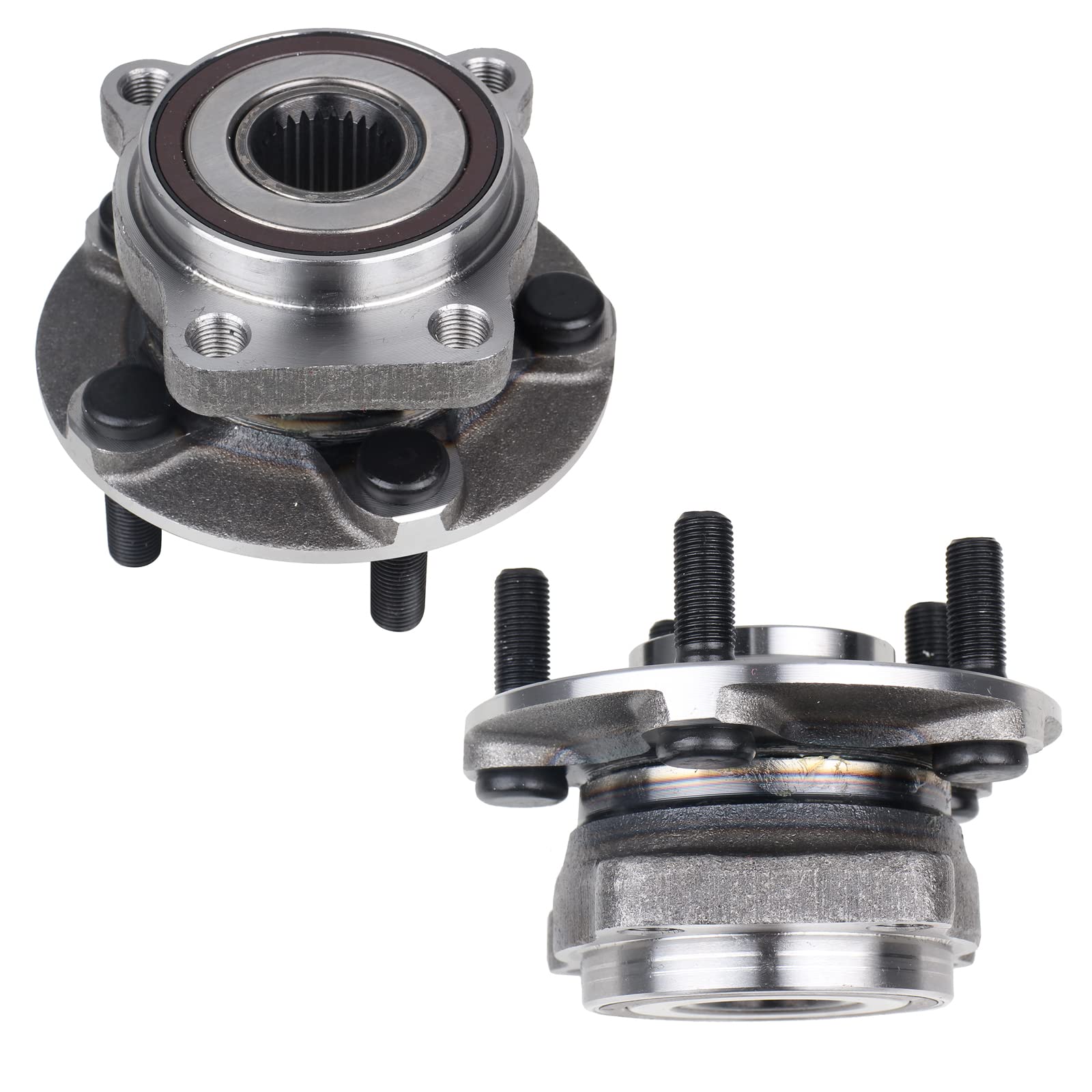 KUSATEC 513220 2PCS Front Wheel Bearing and Hub Assembly Compatible with Subaru Outback Legacy 2005 2006 2007 2008 2009 2010 201