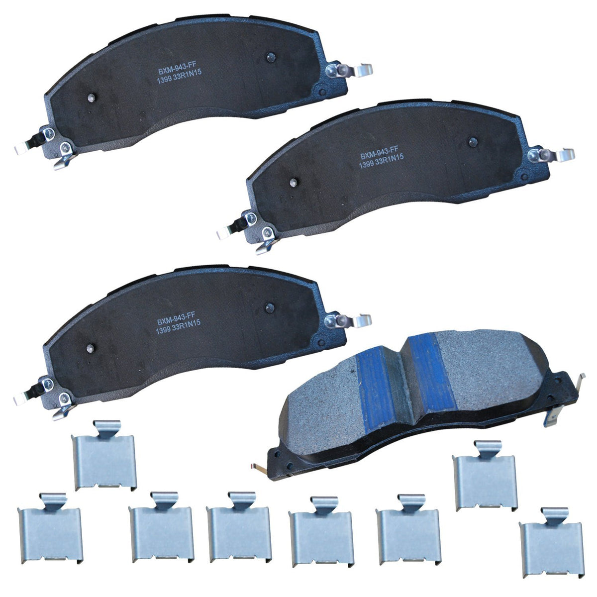Bendix Premium Sbm1399 Semi-Metallic Front Brake Pads For Dodge Ram 2500 2010-2009, Ram 3500 2010-2009, Ram 4000 2010-2009, Ram