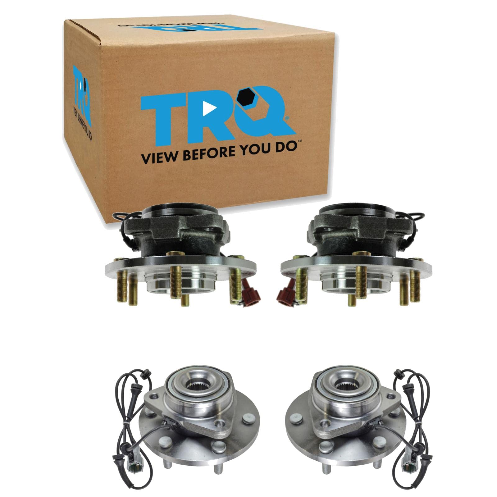 Trq Wheel Hub Bearings Assembly Set Compatible With 2004-2007 Infiniti Qx56 2005-2007 Nissan Armada 2004 Pathfinder Pathfinder A