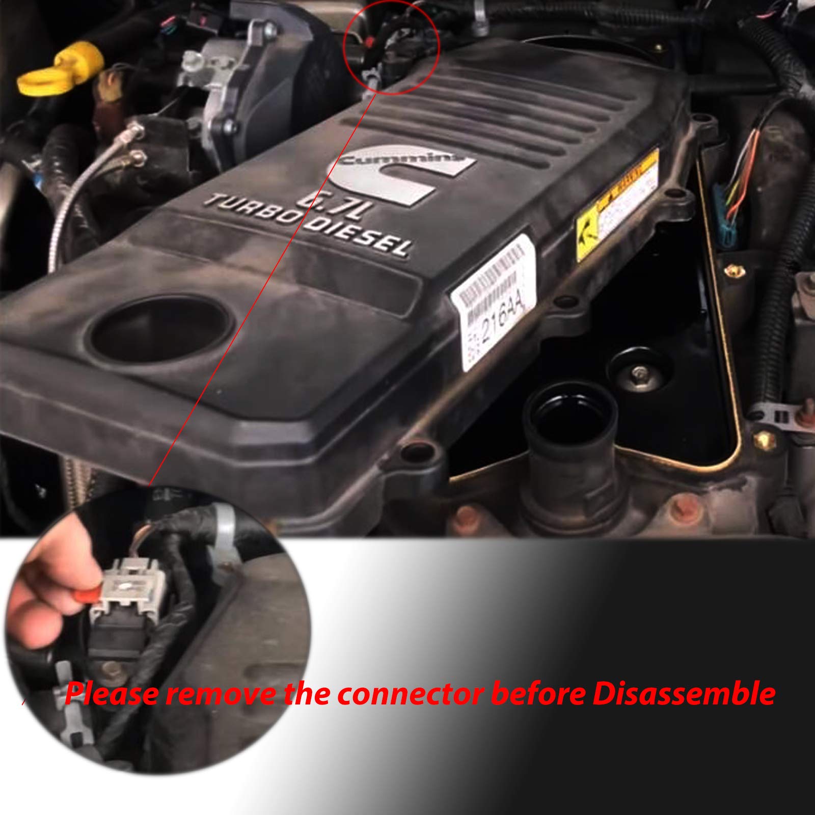 Cv52001 Crankcase Ventilation Filter Replacement For 2007-2022 Dodge Ram 2500 3500 Isb 6.7 Cummins Crankcase Breather Element Cc