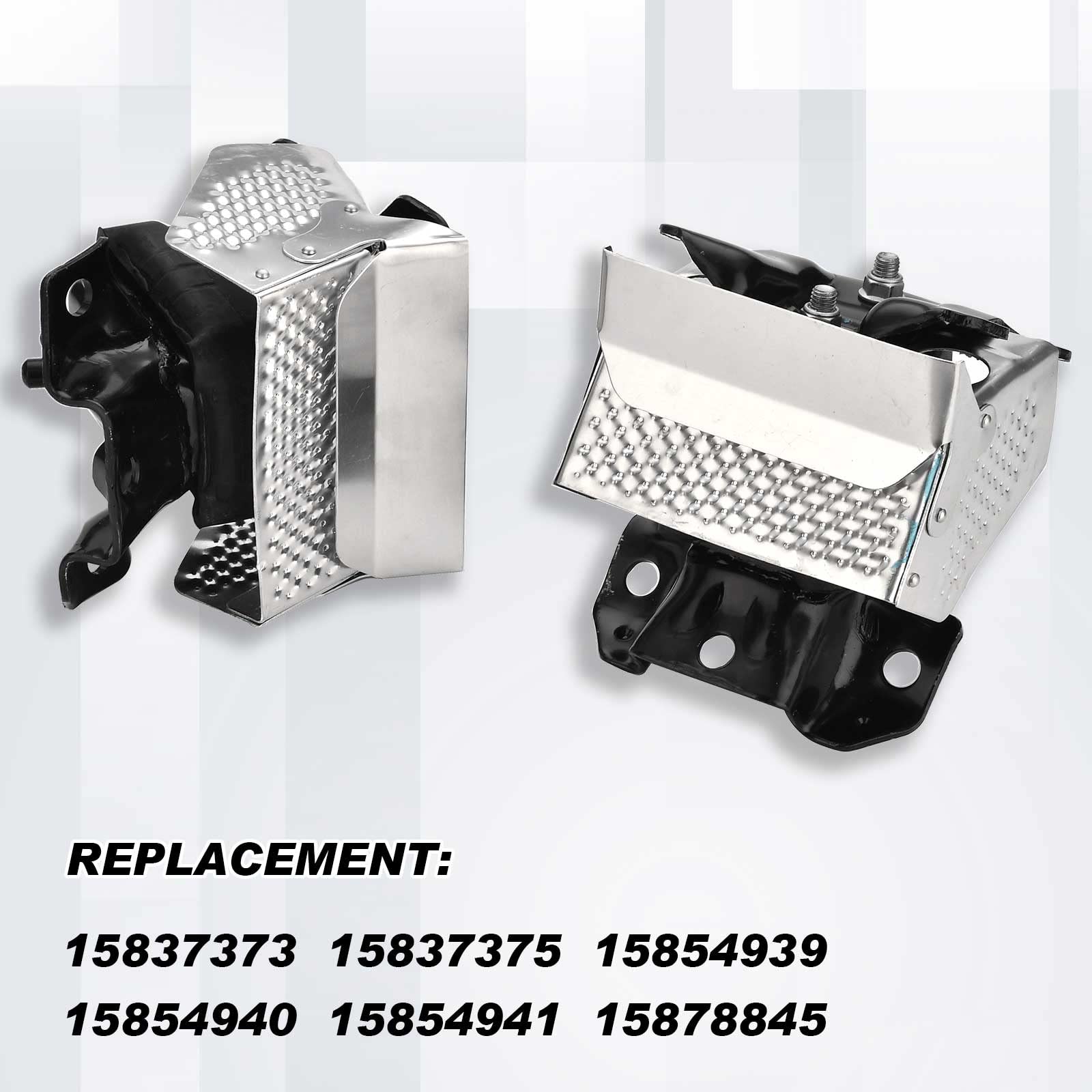 2Pcs Engine Motor Mount Kit With Heat Shield Right Left Engine Trans Mount Compatible With Gmc Sierra Yukon / Chevrolet Tahoe Silverado Suburban / Cadillac Escalade 2007-2014 Replace 15854941 A5365Hy