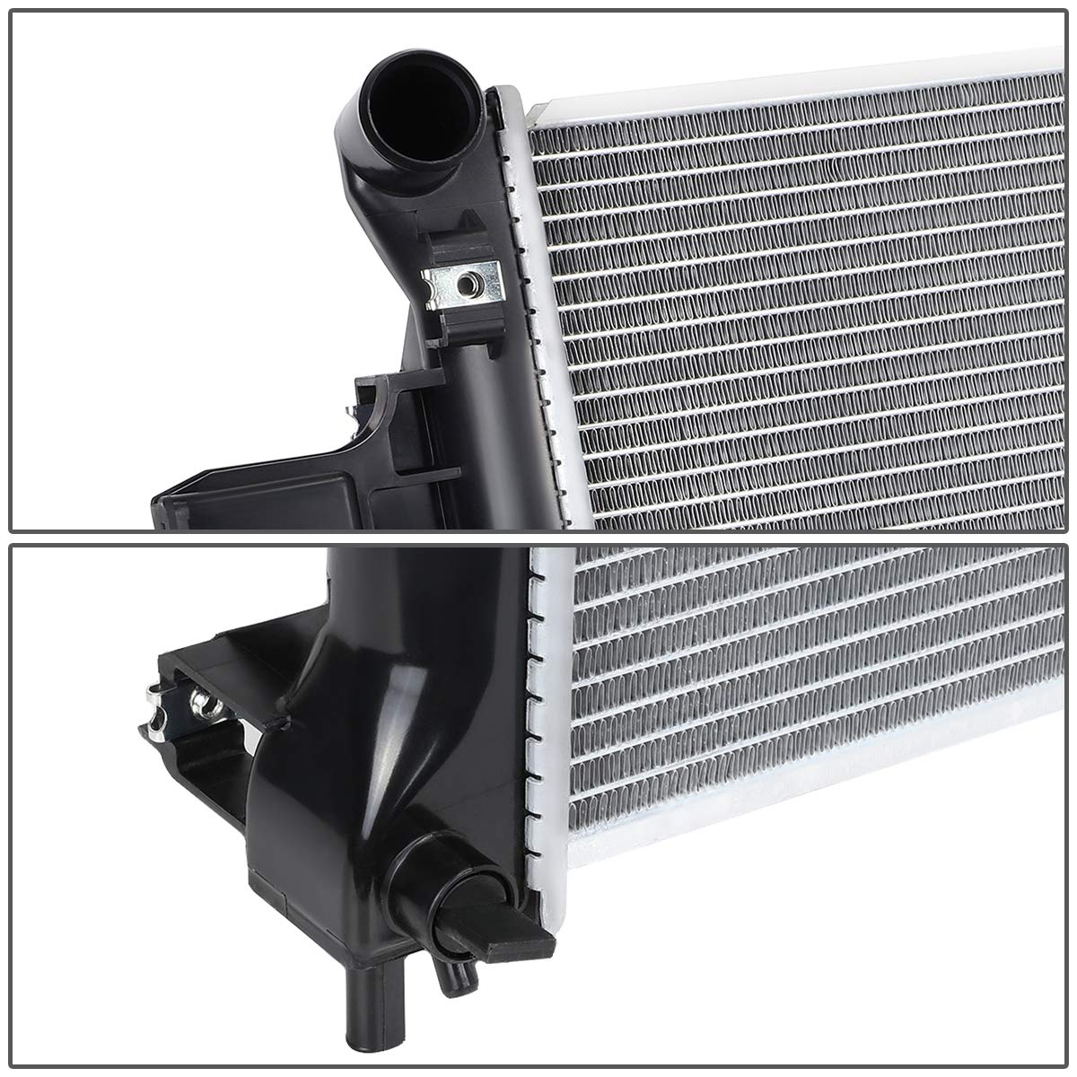 Dna Motoring Oem-Ra-2839 Factory Style Aluminum Core Radiator Compatible With 05-10 Grand Cherokee / 06-10 Commander At, 23-1/16