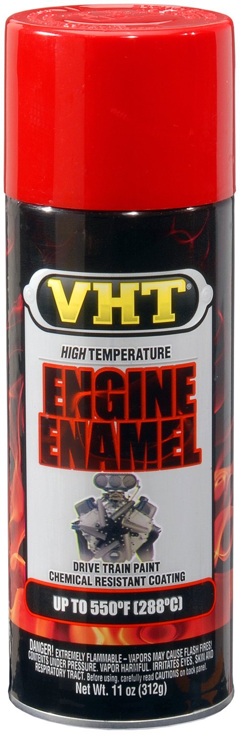 VHT (SP121-6 PK Universal Bright Red High Temperature Engine Enamel - 11 oz. Aerosol, (Case of 6)