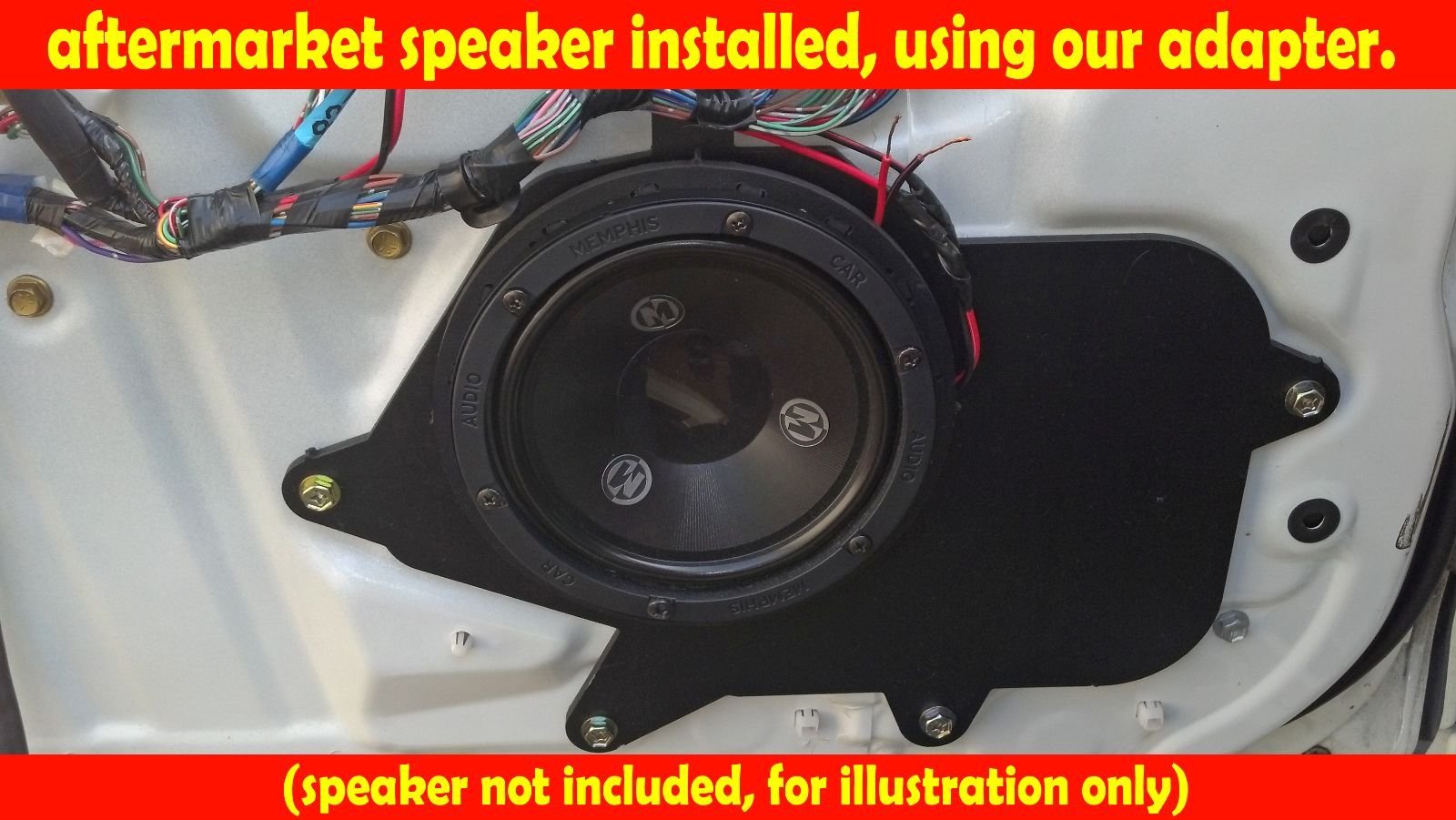 Front Door Speaker Adapter Spacer Rings Fits 1998-2005 Lexus Gs300 / Gs400 - Sak002_5534-1 Pair