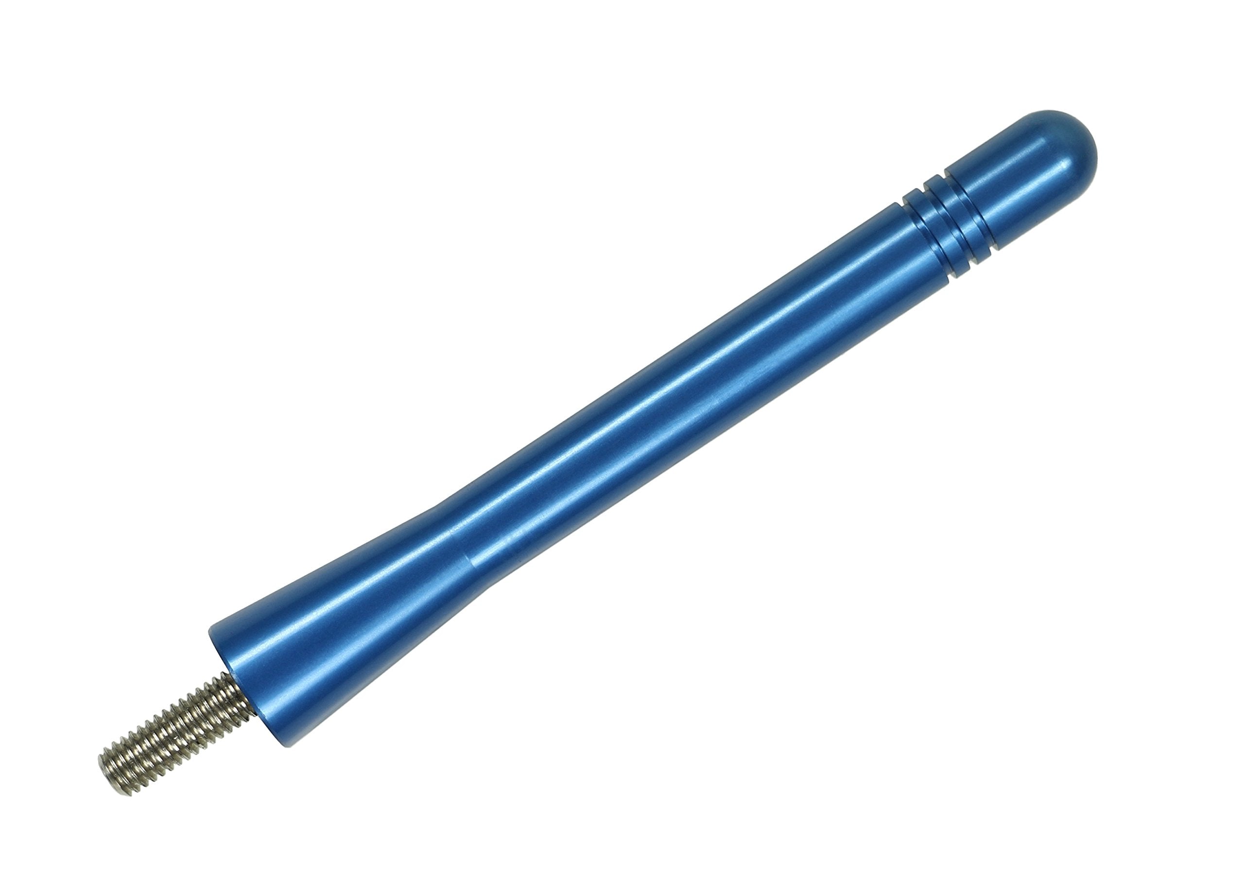 AntennaMastsRus - Made in USA - 4 Inch Blue Aluminum Antenna is Compatible with Jeep Wrangler JK - JL | Gladiator (2007-2024)