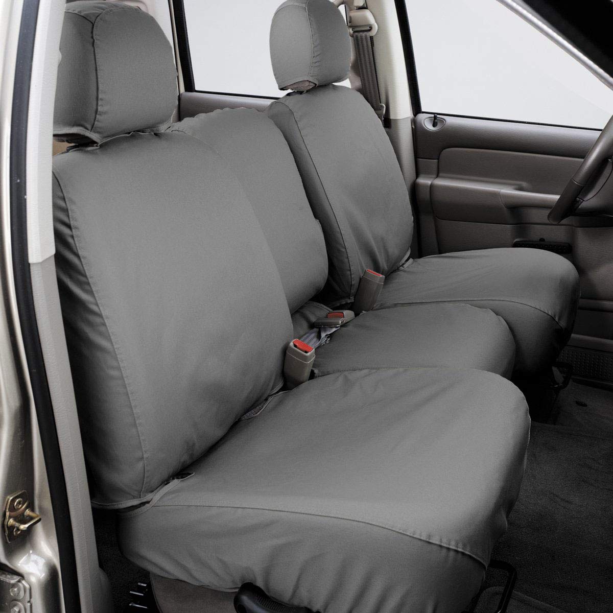 Covercraft Polycotton Custom Seat Covers | Fits 2011-2016 Ford F-250/F-350, 2015-2016 F-450/F-550 | 1st Row 40/20/40 Bench Seat,