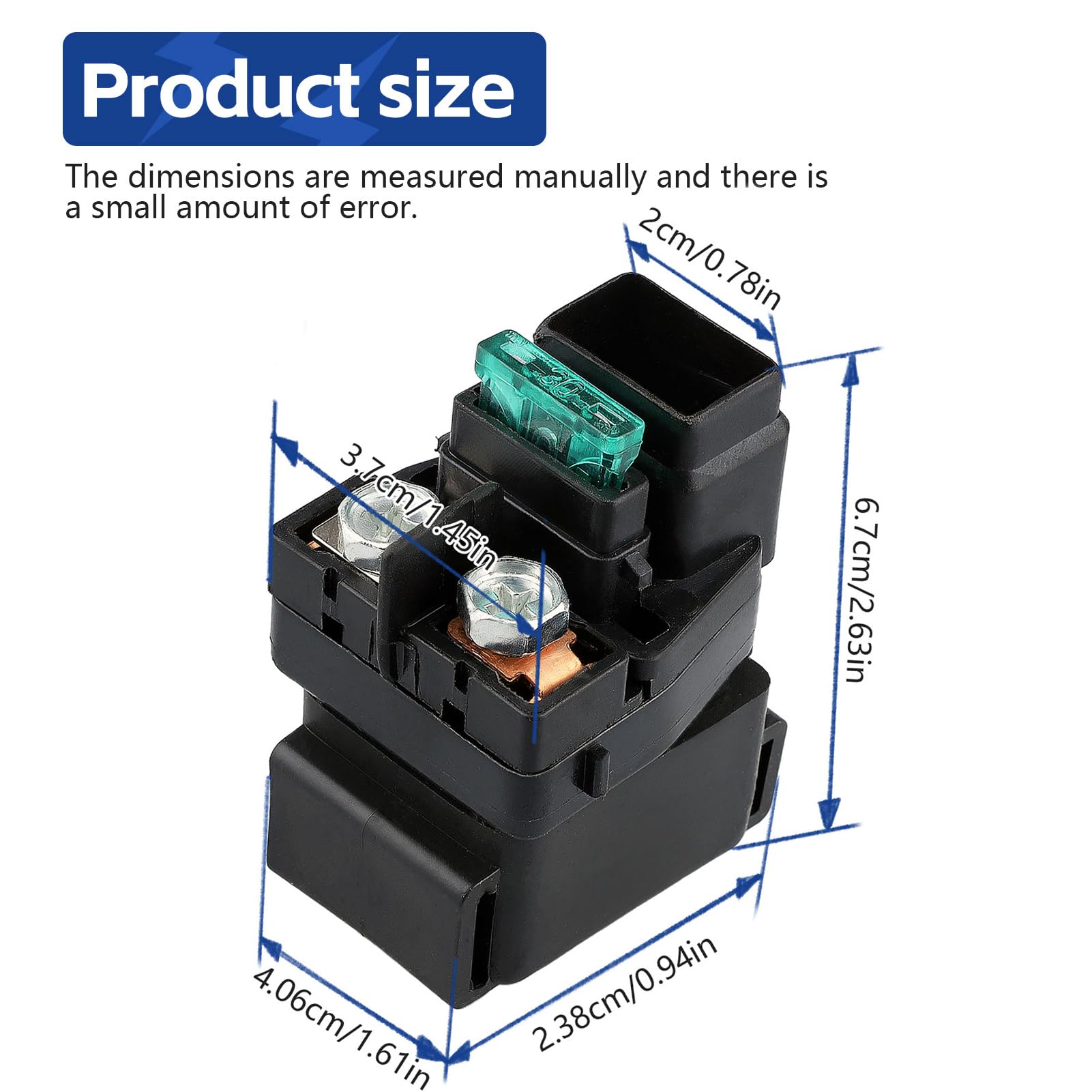 Starter Solenoid Relay for Arctic cat 500 400 375 454 1998-2005 ATV Suzuki GSXR 1000 2001-2004 GSXR 750 600 1996-2000 DR650SE 19