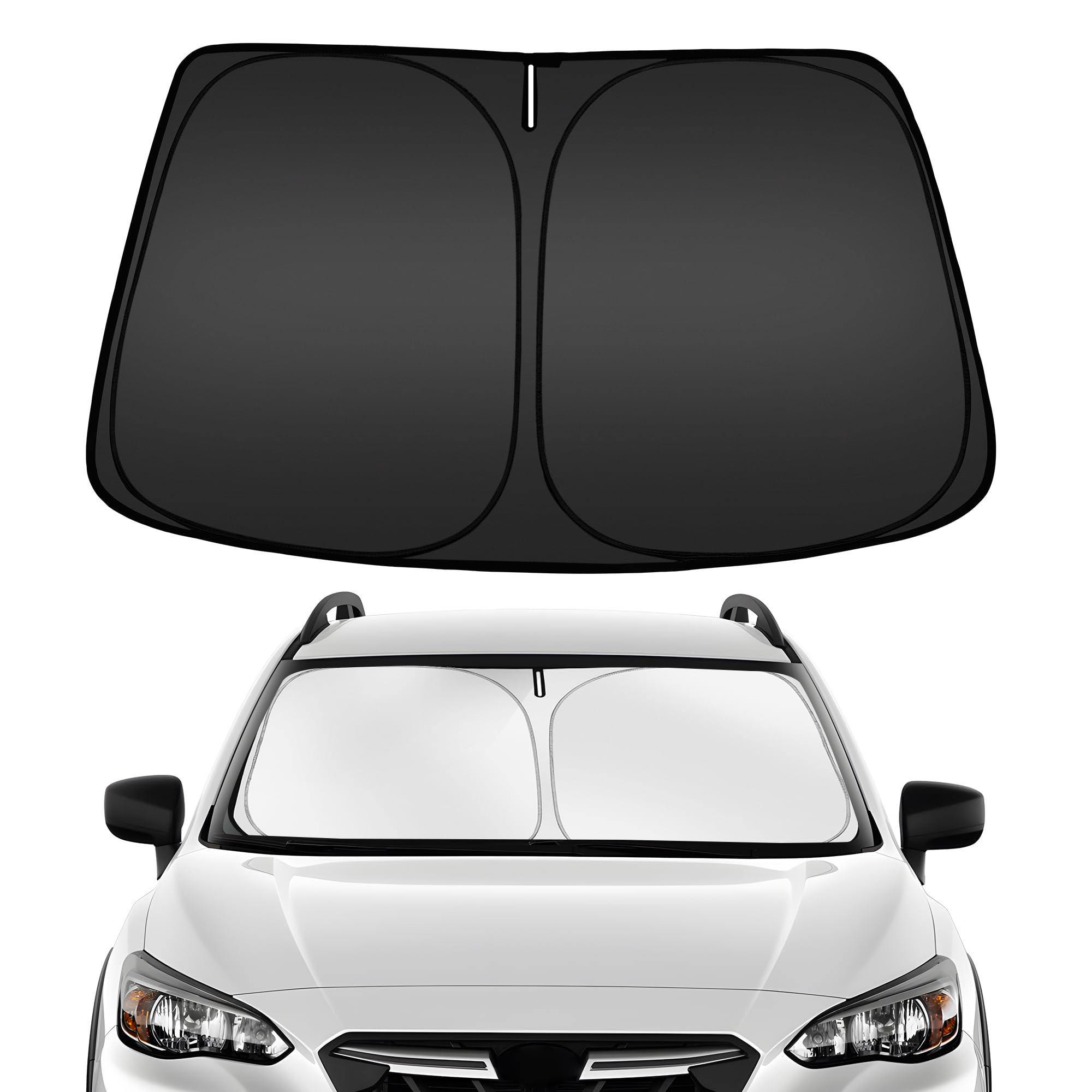 Arismotor Windshield Sun Shade For S-Ubaru Crosstrek 2018-2023, Custom Fit Foldable Front Window Sunshade Sun Visor Protector, B