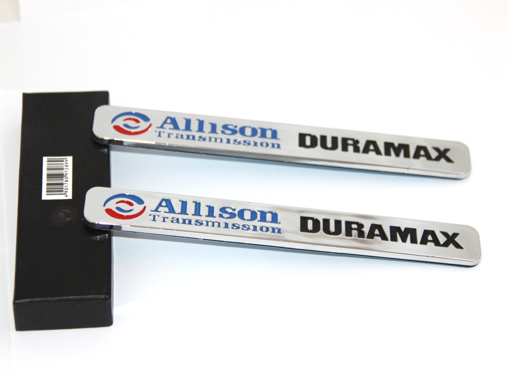 Yoaoo 2X Autotuning OEM Allison Transmission Duramax Emblem 2500Hd for Gm Silverado Gmc Chrome Black