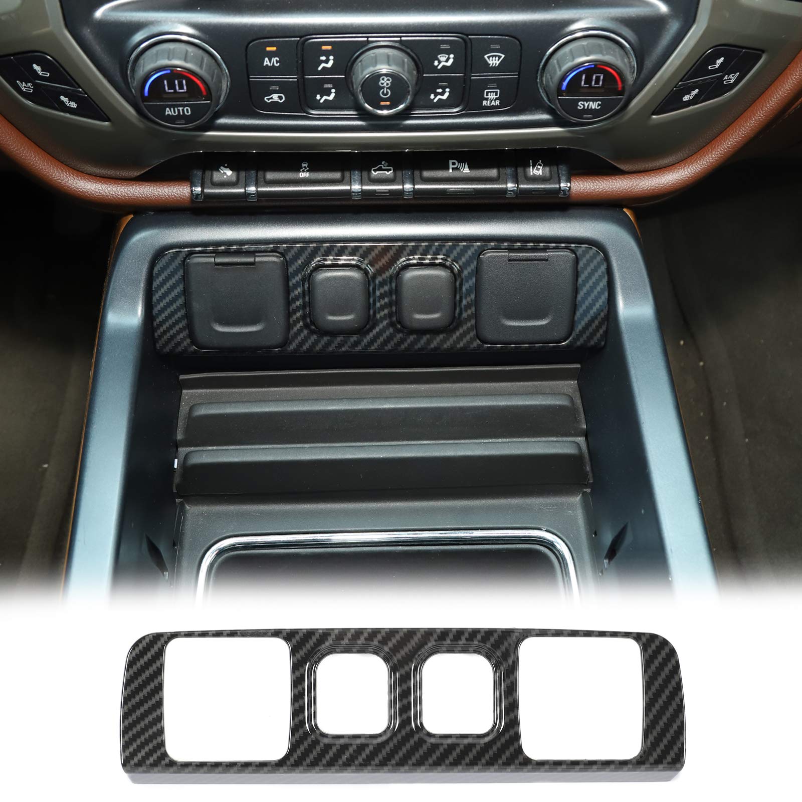 Rt-Tcz Dash Board Center Control Cigarette Lighter Socket Panel Trim Cover Interior Accessories Abs Trim Cover For Chevy Silvera