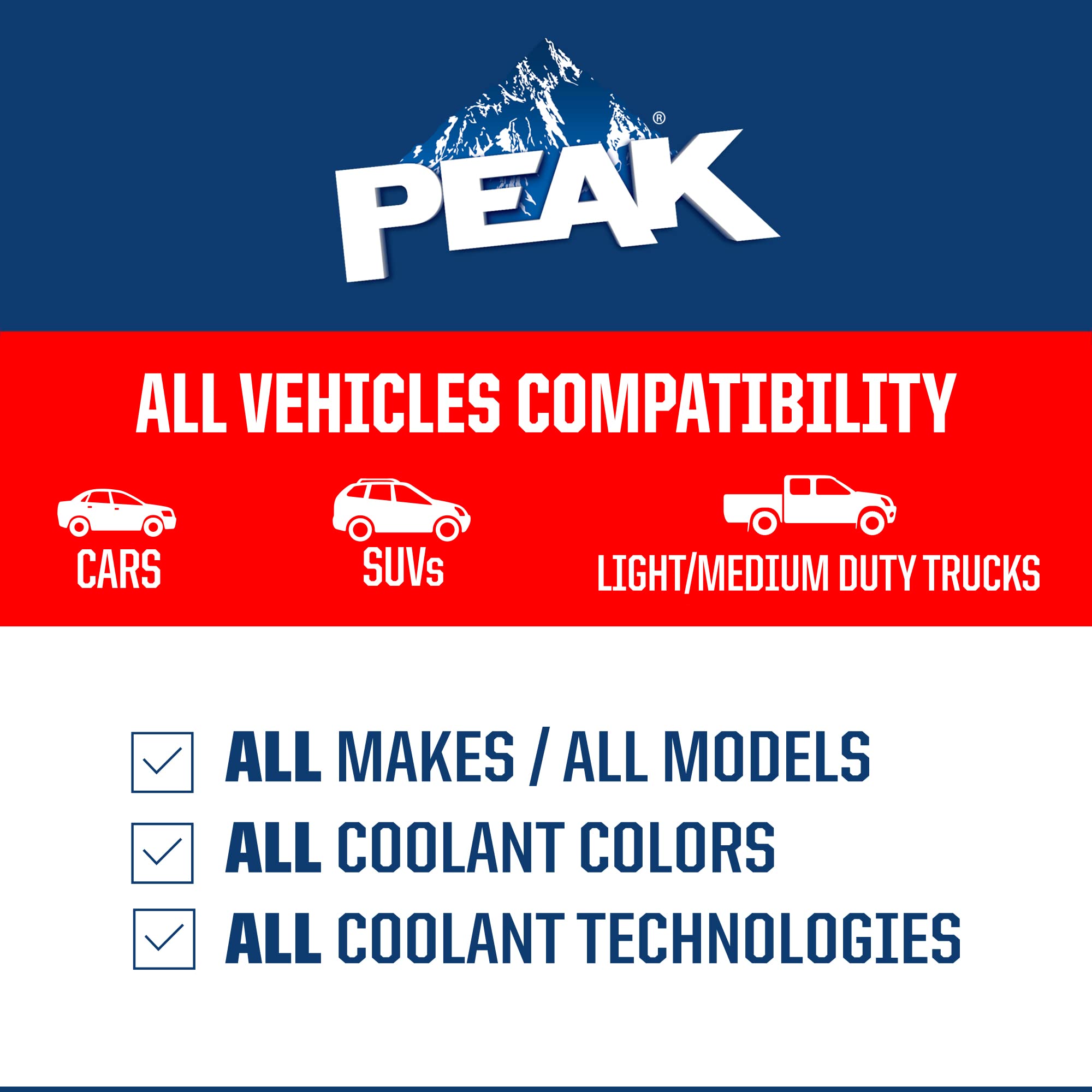 Peak Concentrate Antifreeze And Coolant For All Engine Cooling Systems