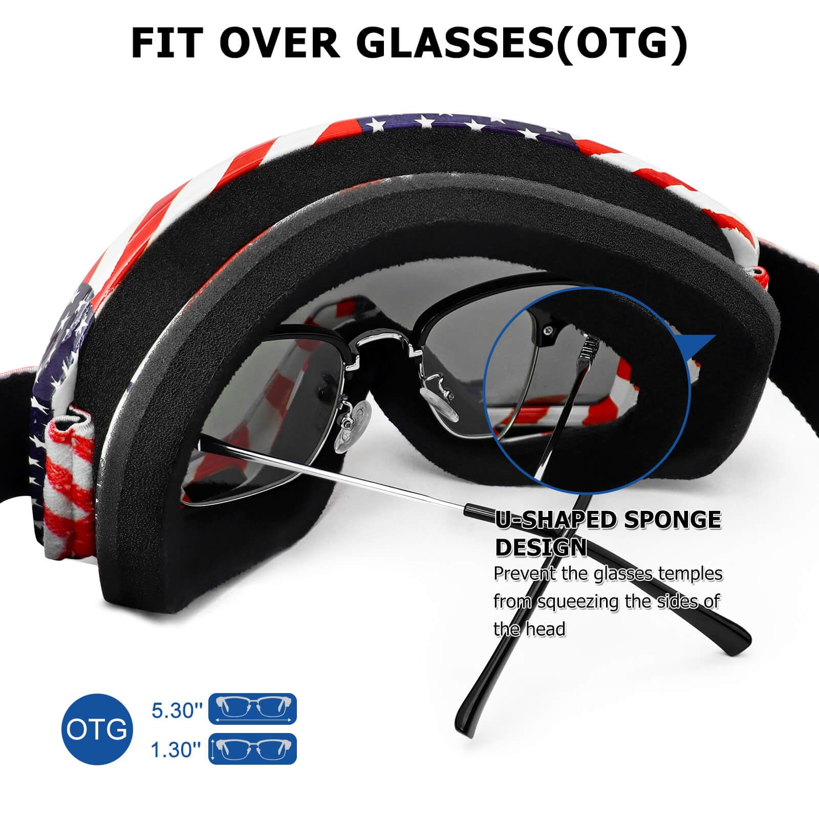 Avv Motorcycle Goggles For Men Women - Windproof Atv Dirt Bike Goggle, Anti Uv Off-Road Glasses For Riding Mtb Motocross