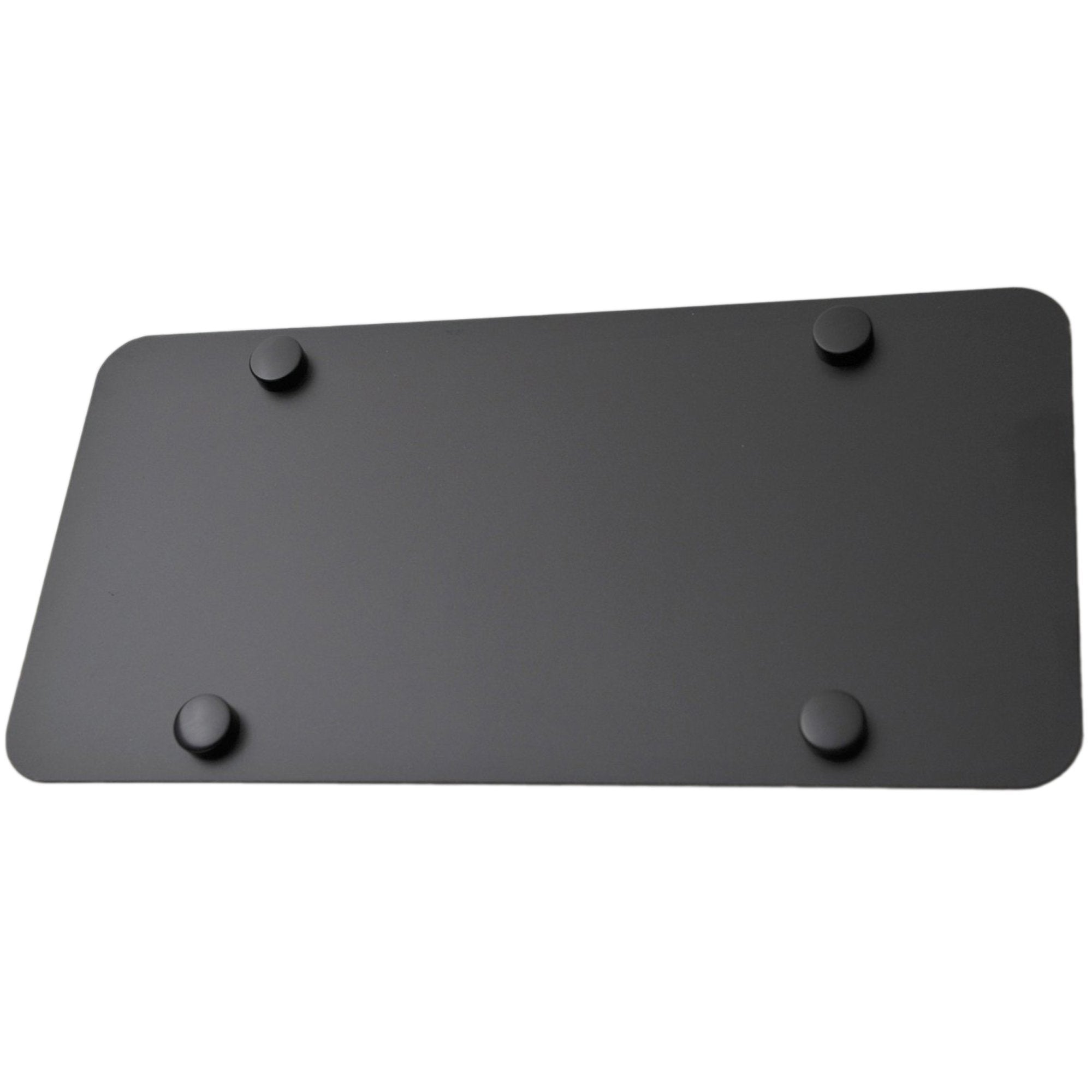 Lfparts Blank Stainless Steel License Plate (12X6, Black Matte)