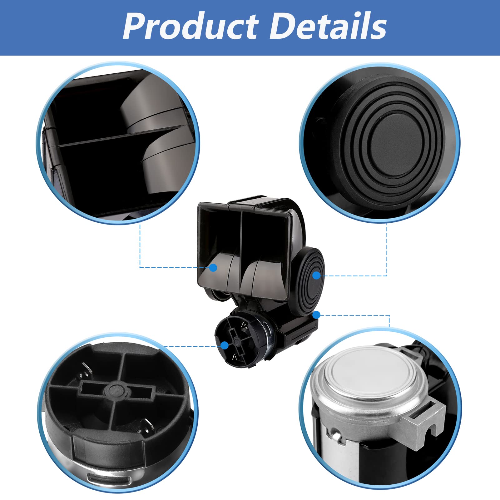 Hk Train Horn Air Horn For Truck, 12V 150Db Snail Electric Train Horn With Automotive Relay And Wiring Harness For Any 12V Vehic