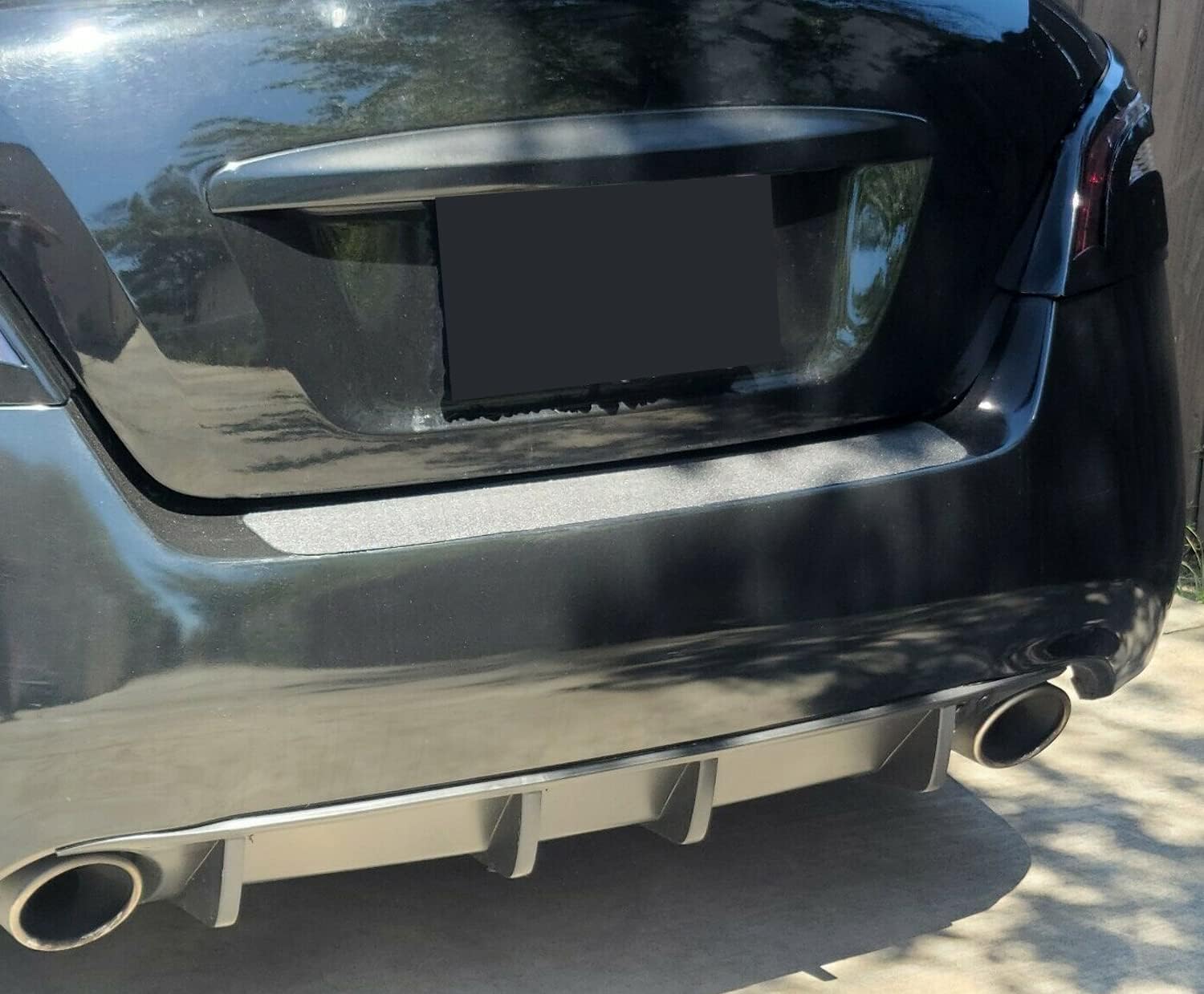 ECOTRIC Rear Bumper Lip Diffuser Compatible with 2009-2015 7th Gen Nissan Maxima Rear Body Kit Bumper Chin Lip Diffuser Spoiler