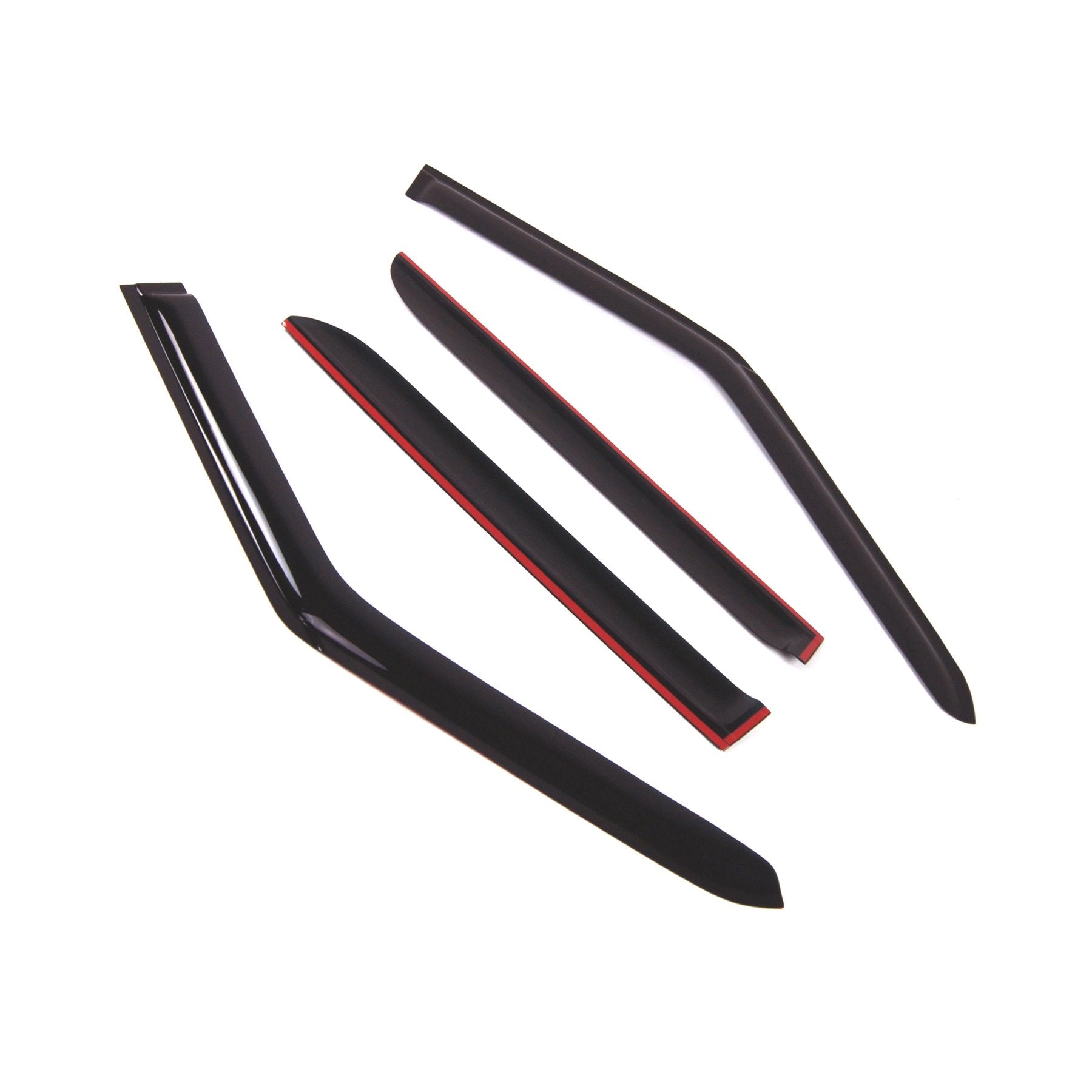 Tuningpros Wd2-521 Dark Smoke 4 Pcs Set Window Visor (Outside Mount) Deflector Rain Guard Compatible With 2006-2013 Land Range R