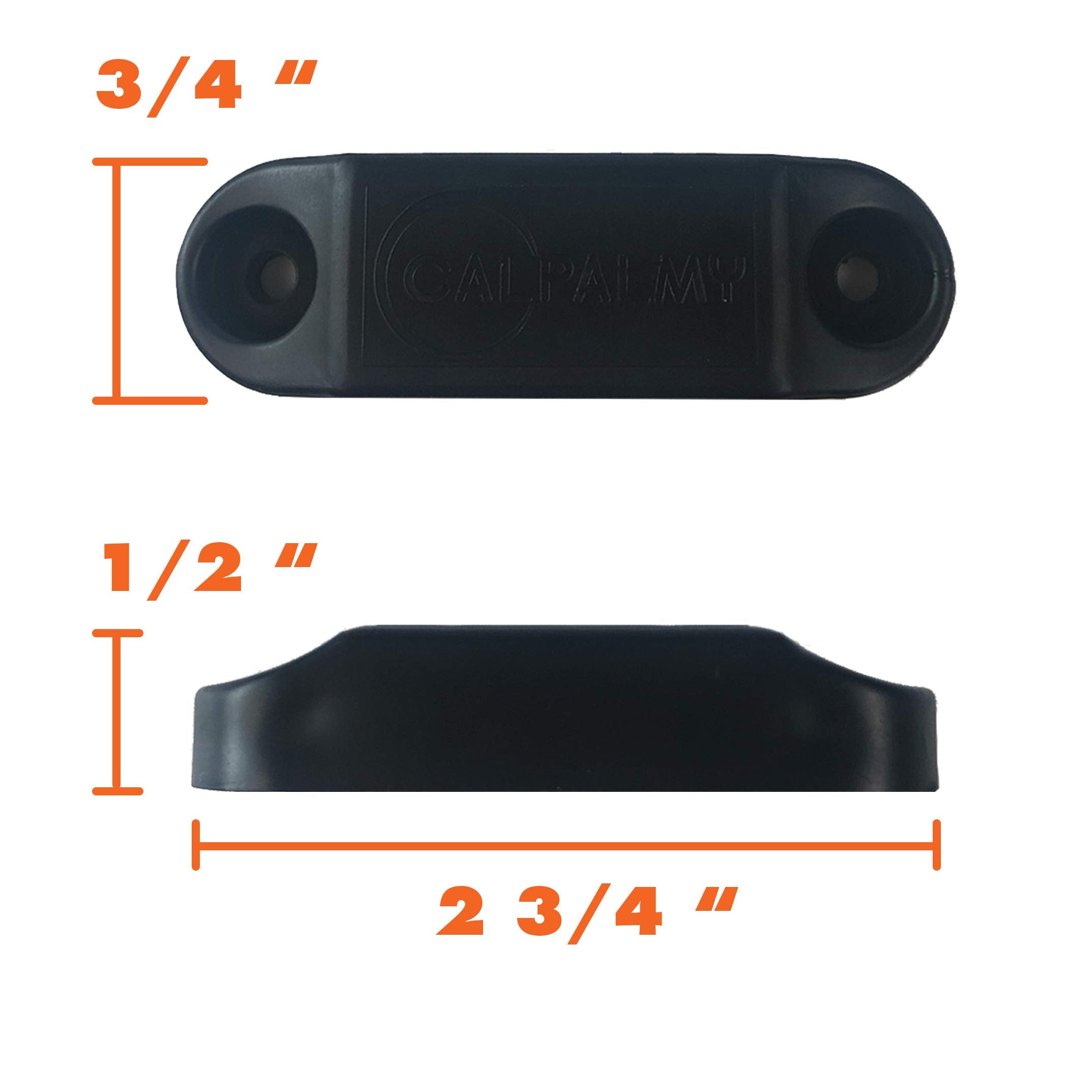 Calpalmy (2 Pairs) Magnetic Baggage Door Catch And Holder Kit - Black Rv Storage Door Latch Perfect Alternative For Plastic Spring Clips For Use In Campers And Motor Homes