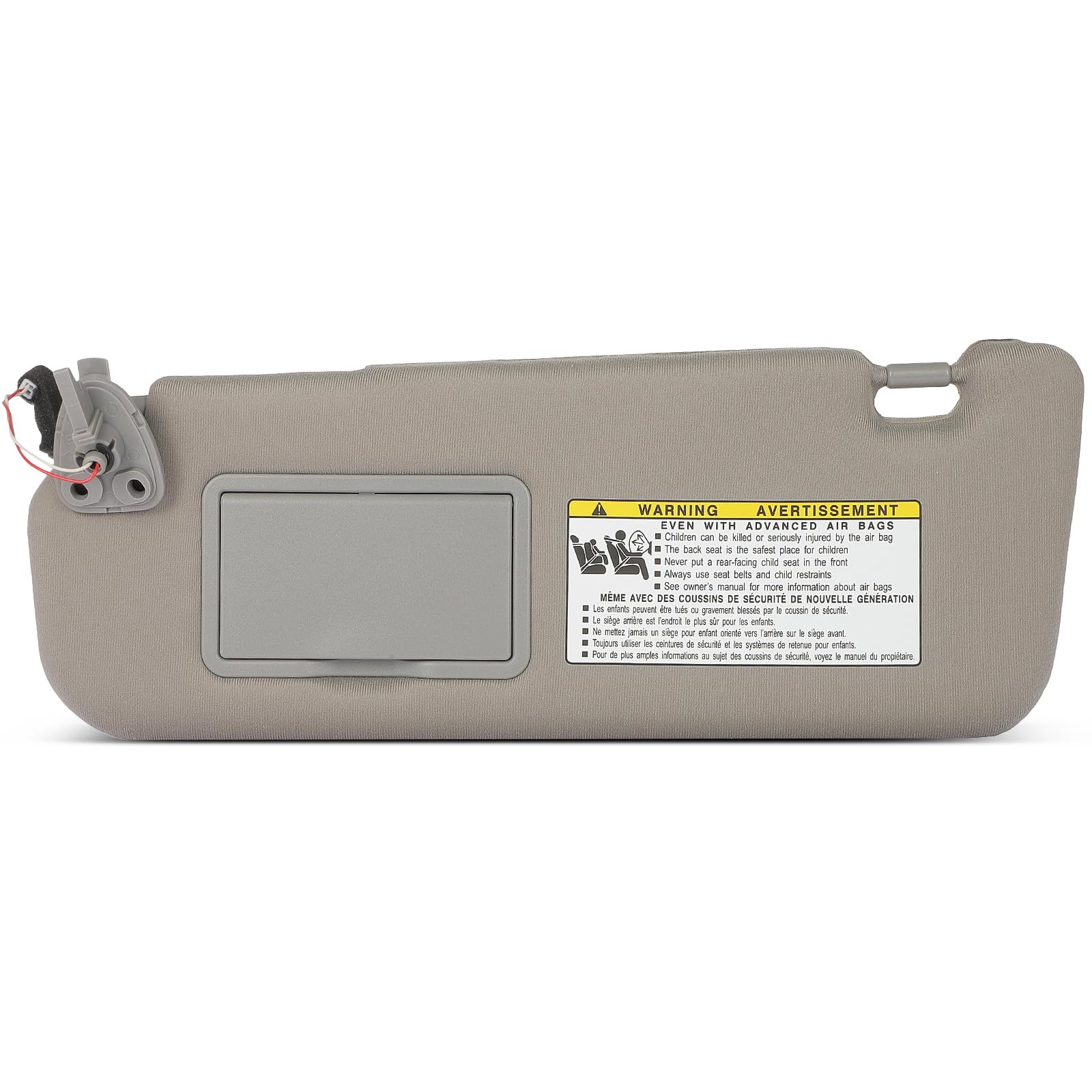 Scitoo Left Driver Side Sun Visor Assembly Without Sunroof Fit For 2006 2007 2008 For Hyundai Sonata Gray Car Sun Visor 85201-0A