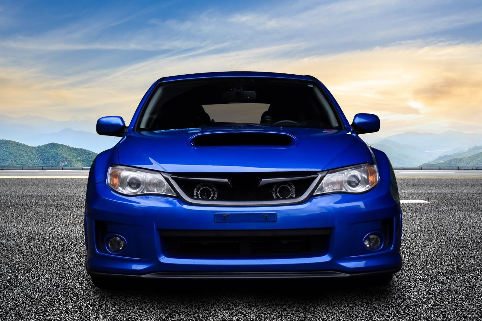 Front Bumper Lip Compatible with 2011-2014 Subaru Impreza WRX & STI, V-Limited Style Black PP Front Lip Finisher Under Chin Spoiler Add On Kit by IKON MOTORSPORTS, 2012 2013