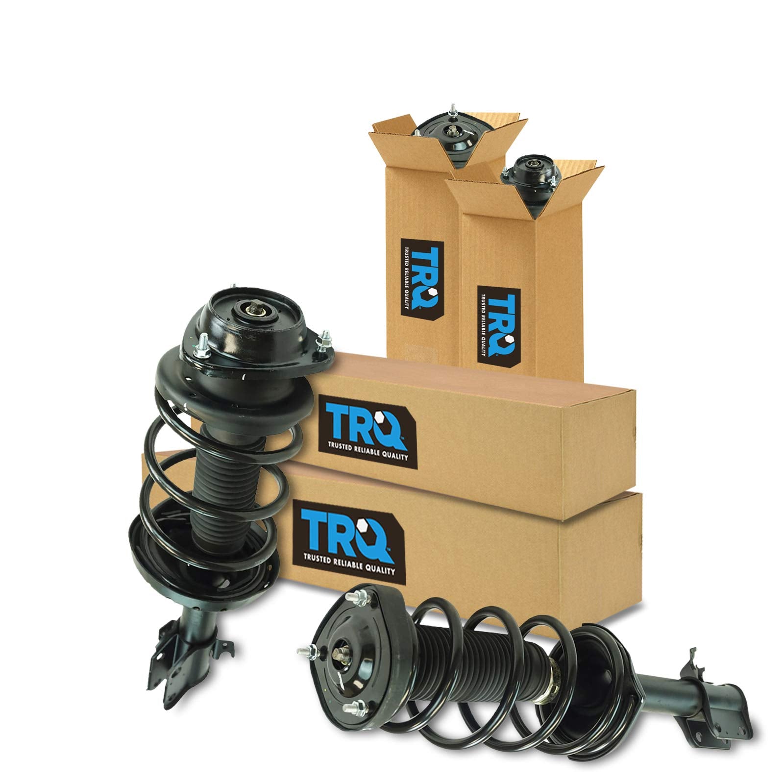 Trq Front And Rear Strut & Coil Spring Assembly Set Driver & Passenger Sides Compatible With 04-05 Subaru Forester
