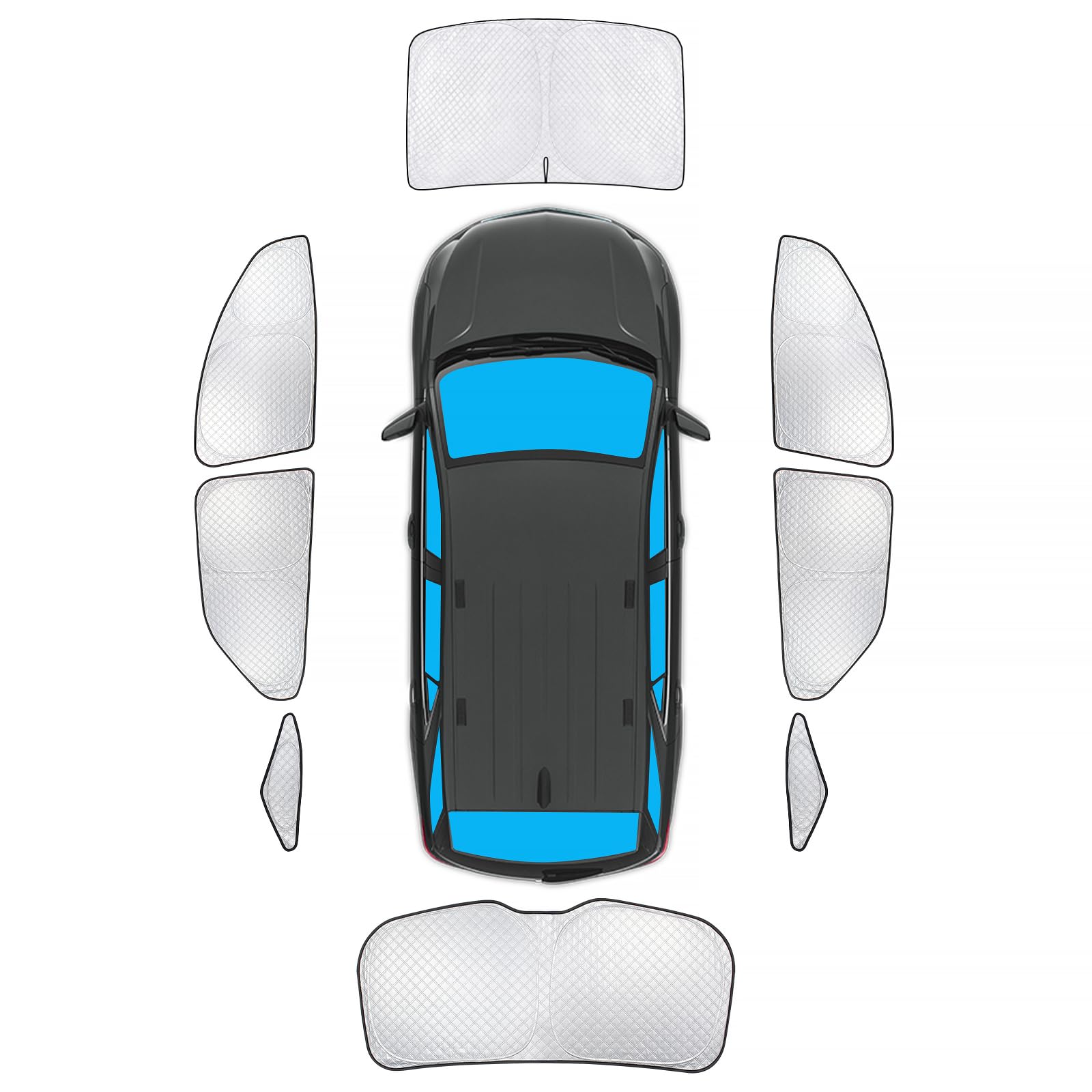 Kmf Windshield Sun Shade Replacement For Chevrolet Equinox Accessories 2018-2024, Side Window Sun Shade Cover Sun Visor Shield C