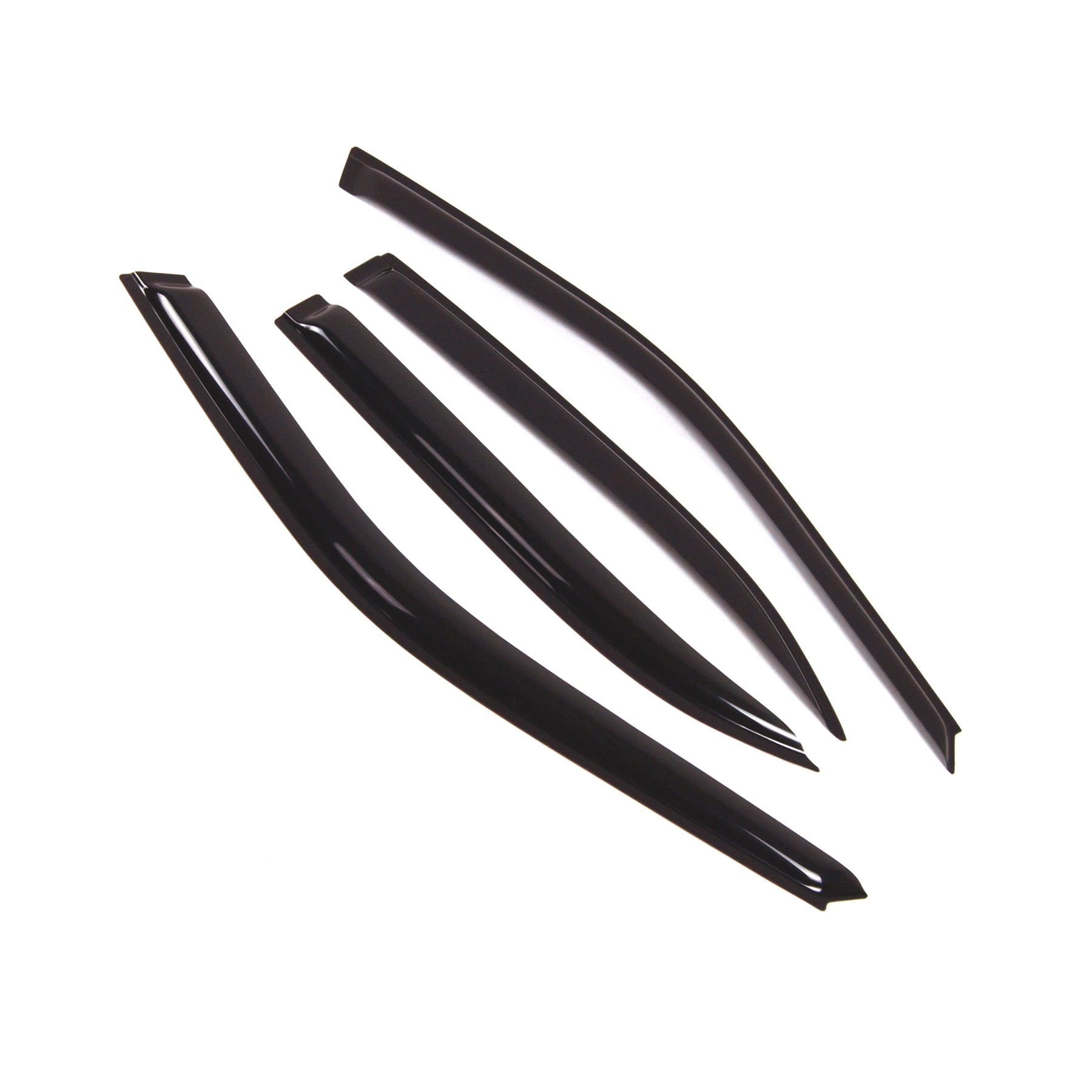 Tuningpros Outside Mount Window Vent Visors Rain Guards Compatible With Honda Civic Sedan 1996-2000 | Side Window Wind Deflector