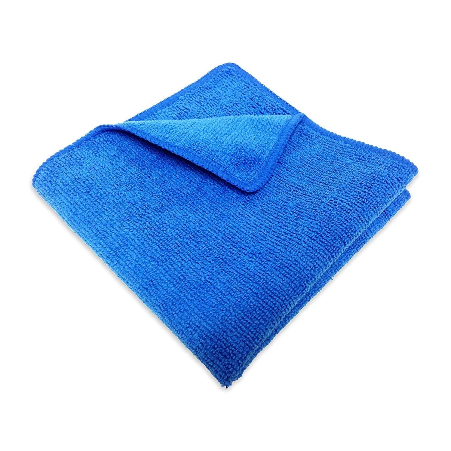 Kingsway Microfiber Cleaning Cloth for Car & Bike 1 Pcs, 250 GSM, 40x40 cm, Car Buffing Cloth, Super Absorbent Drying Towel, Edg