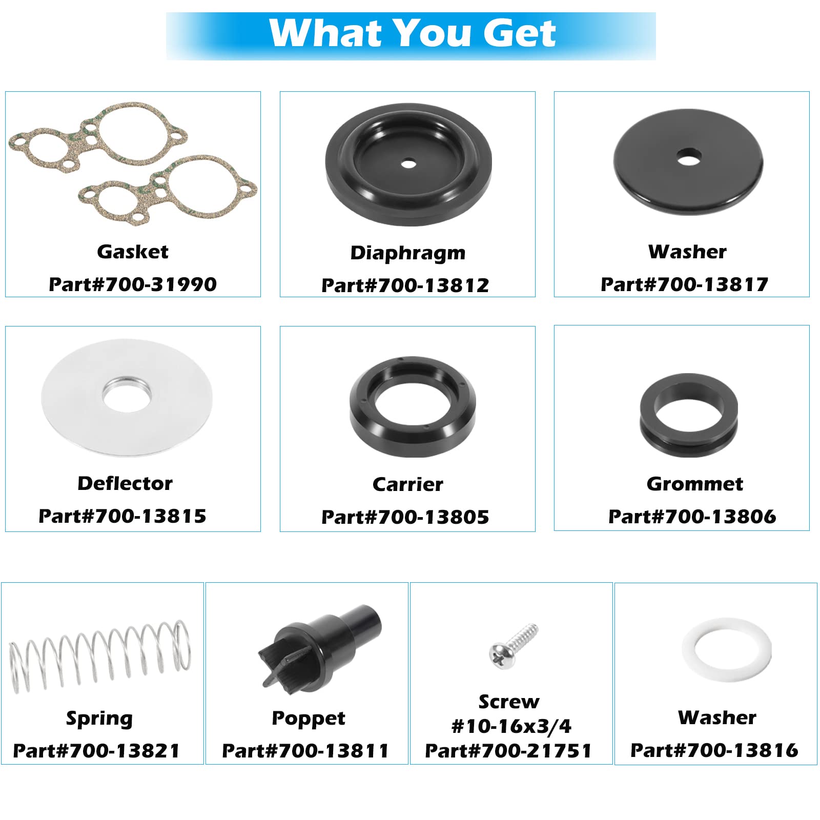 803062T1 Poppet Valve Kit Fit For Mercury 135-200Hp 2.0L 2.5L V6, For Magnum Ii Magnum Iii Xr4 Xr6 V135 V150 V175 V200 Replace Oem 8030-1 803062T1