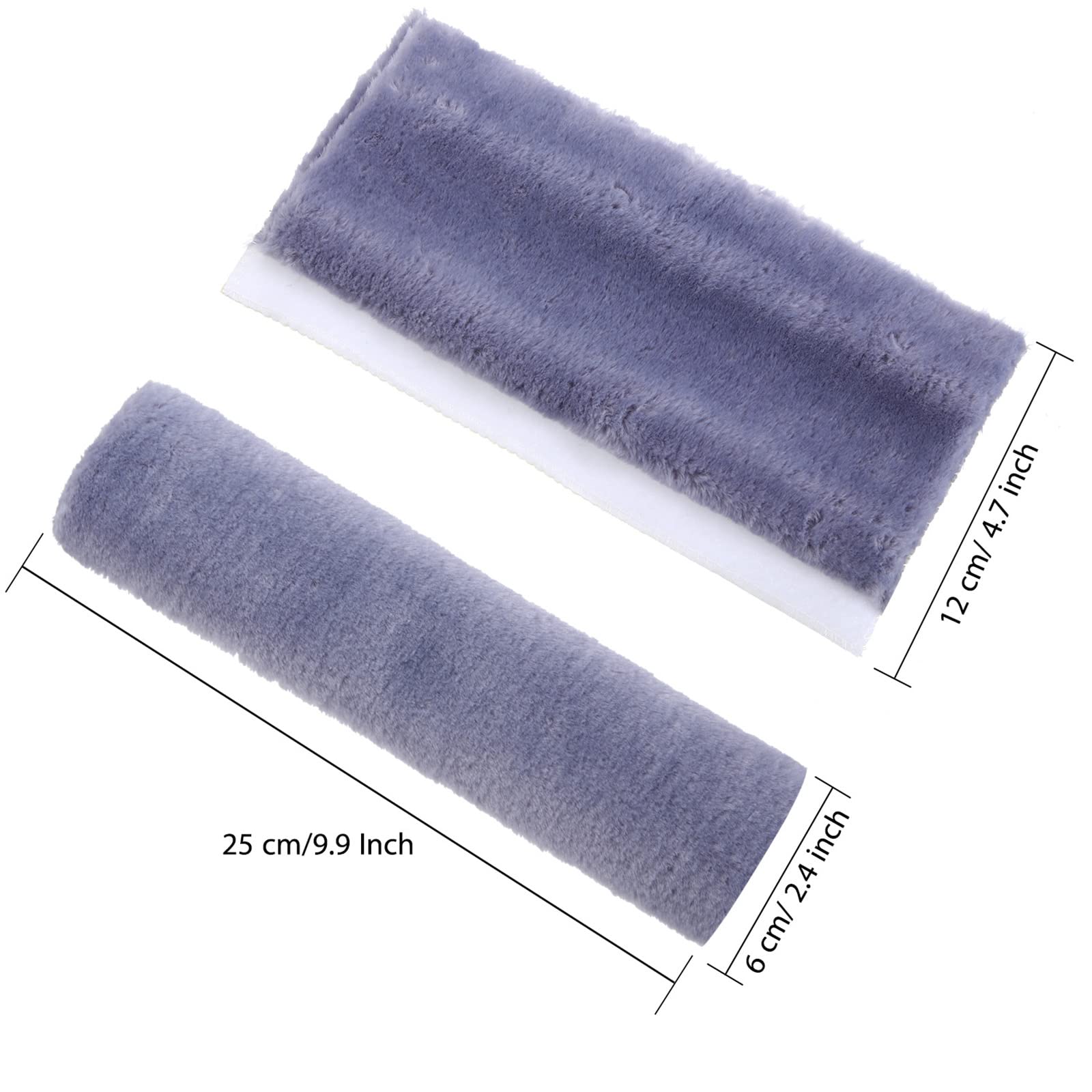 4 Pack Faux Sheepskin Car Seat Belt Pads Seatbelt Protector Soft Comfort Seat Belt Shoulder Strap Cover Harness Pad Guard Neck And Shoulder