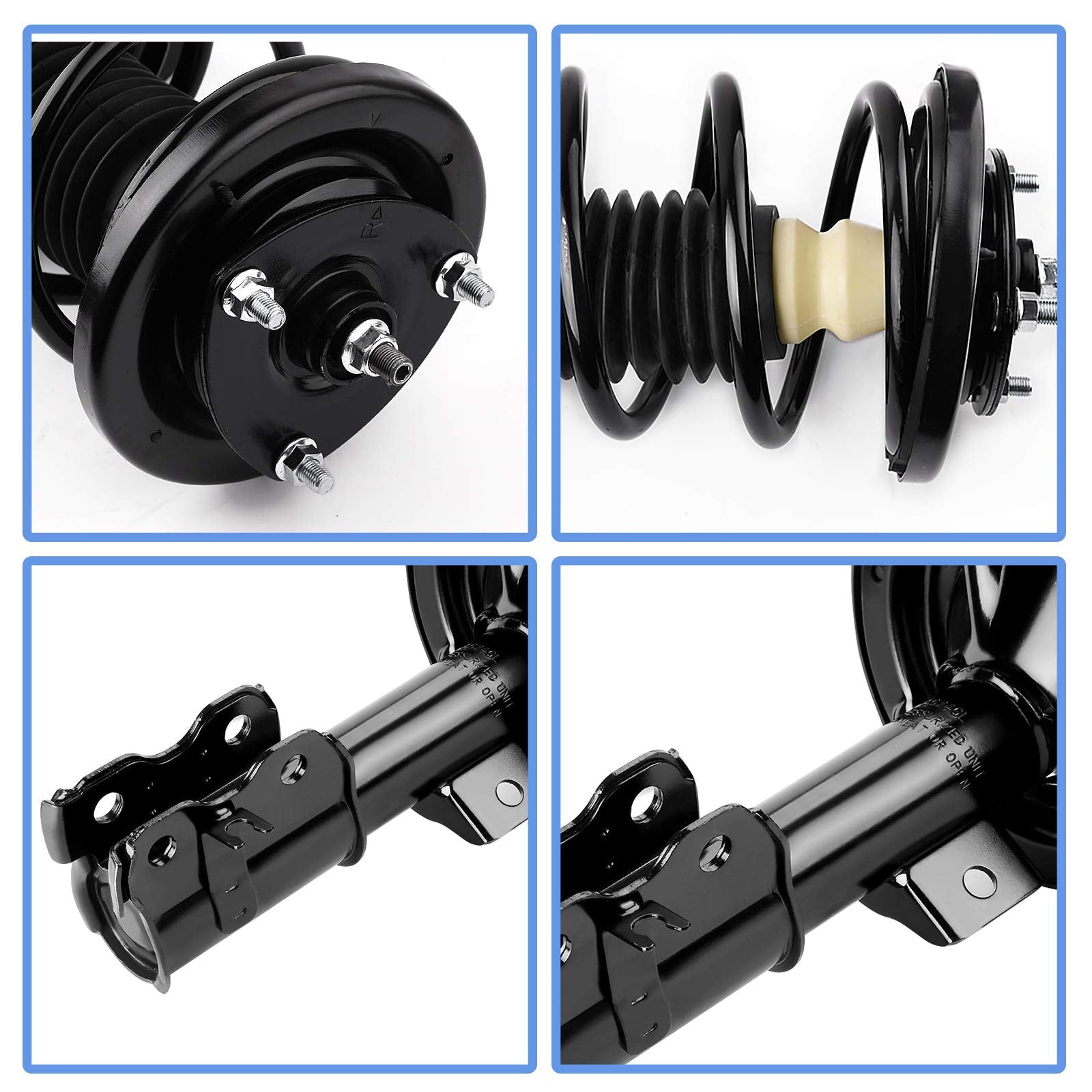 Yitamotor Front Struts Complete Strut Suspension Compatible With 2001-2005 Civic