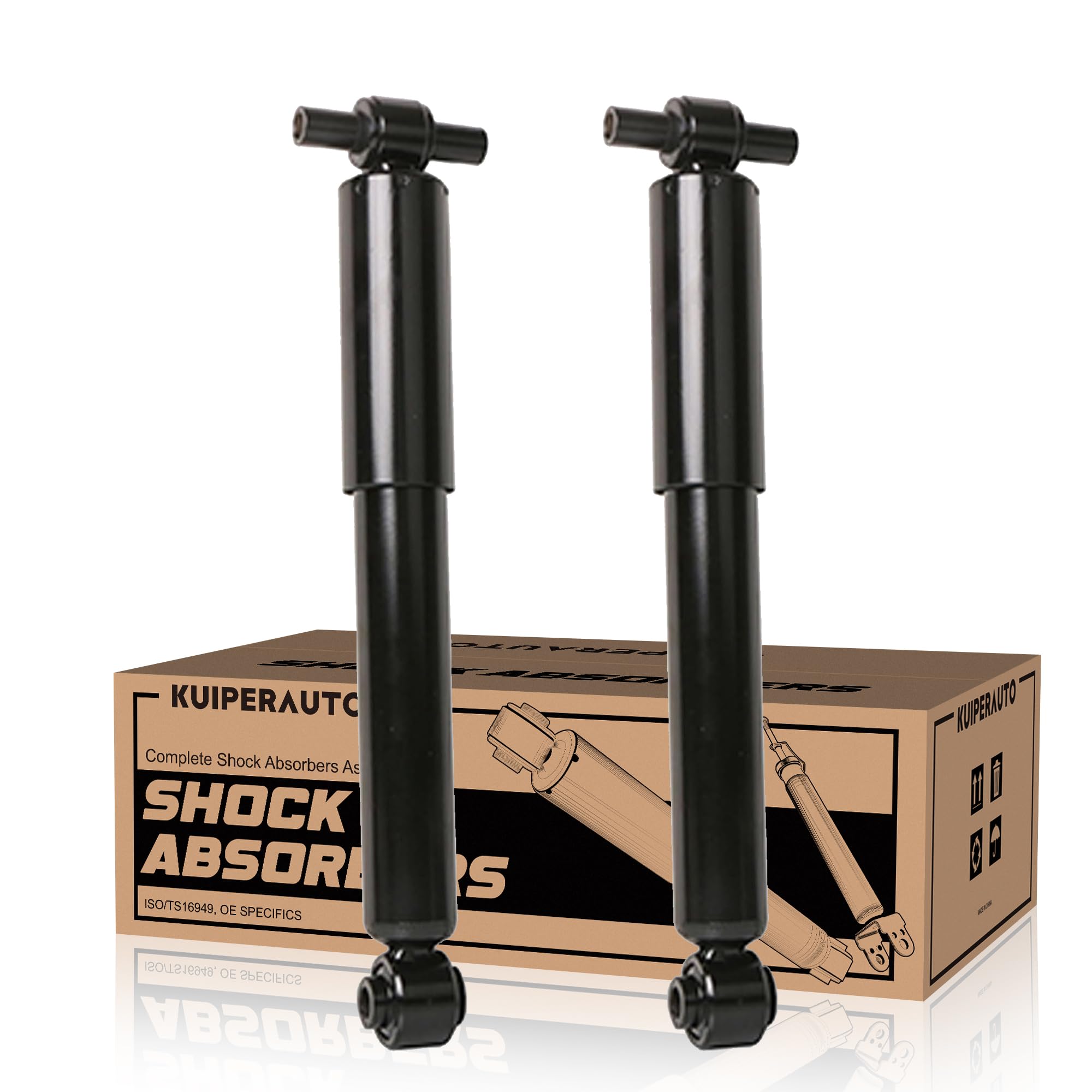 KUIPERAUTO 2PCS Rear Left and Right Struts Shocks Assembly Compatible for 08-12 Buick Enclave / 09-17 Chevy Traverse / 07-11 GMC