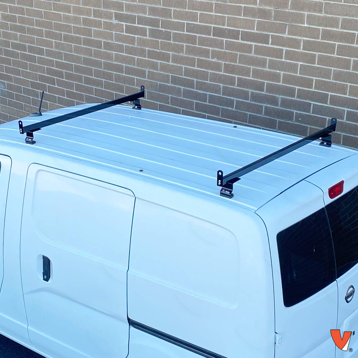 2 Bar Rack System For The Transit Connect 2010-13  Nv200 Or Chevy City Express Black -Like New