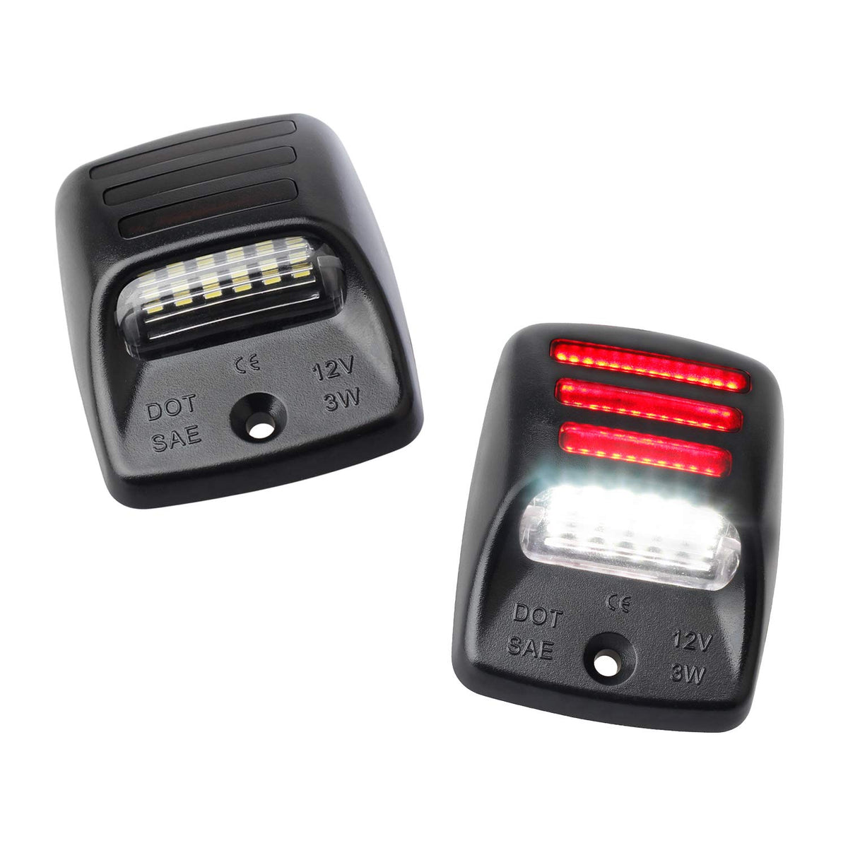 Ruxifey Led License Plate Lights With Red Oled Neon Tube Compatible With Tacoma 2005 To 2015, Tundra 2000 To 2013