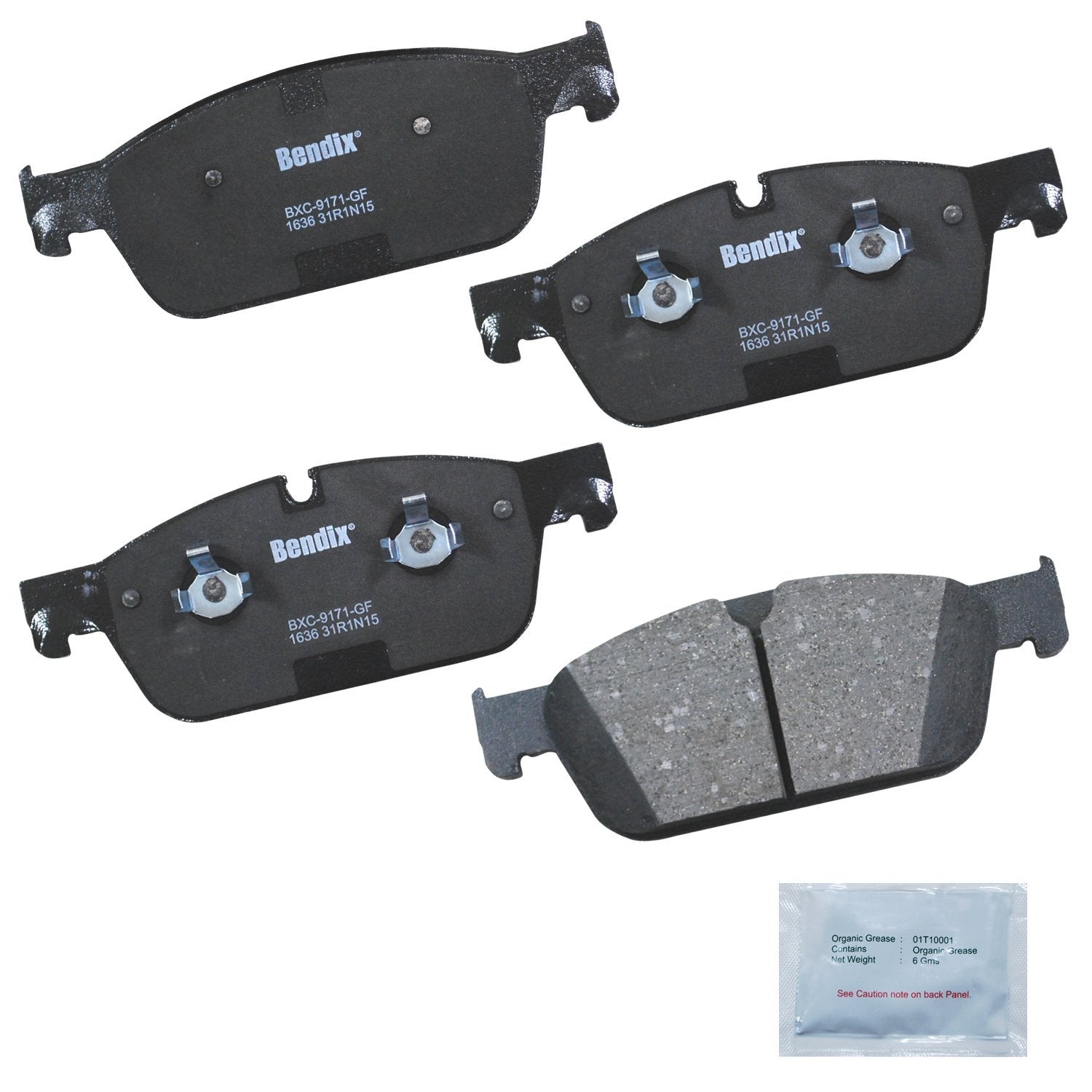 Bendix Priority1 Cfc1636 Ceramic Front Brake Pads For Select Models Mercedes-Benz Gl500, Gl550, Gle43 Amg, Gle350, Gle450 Gle550