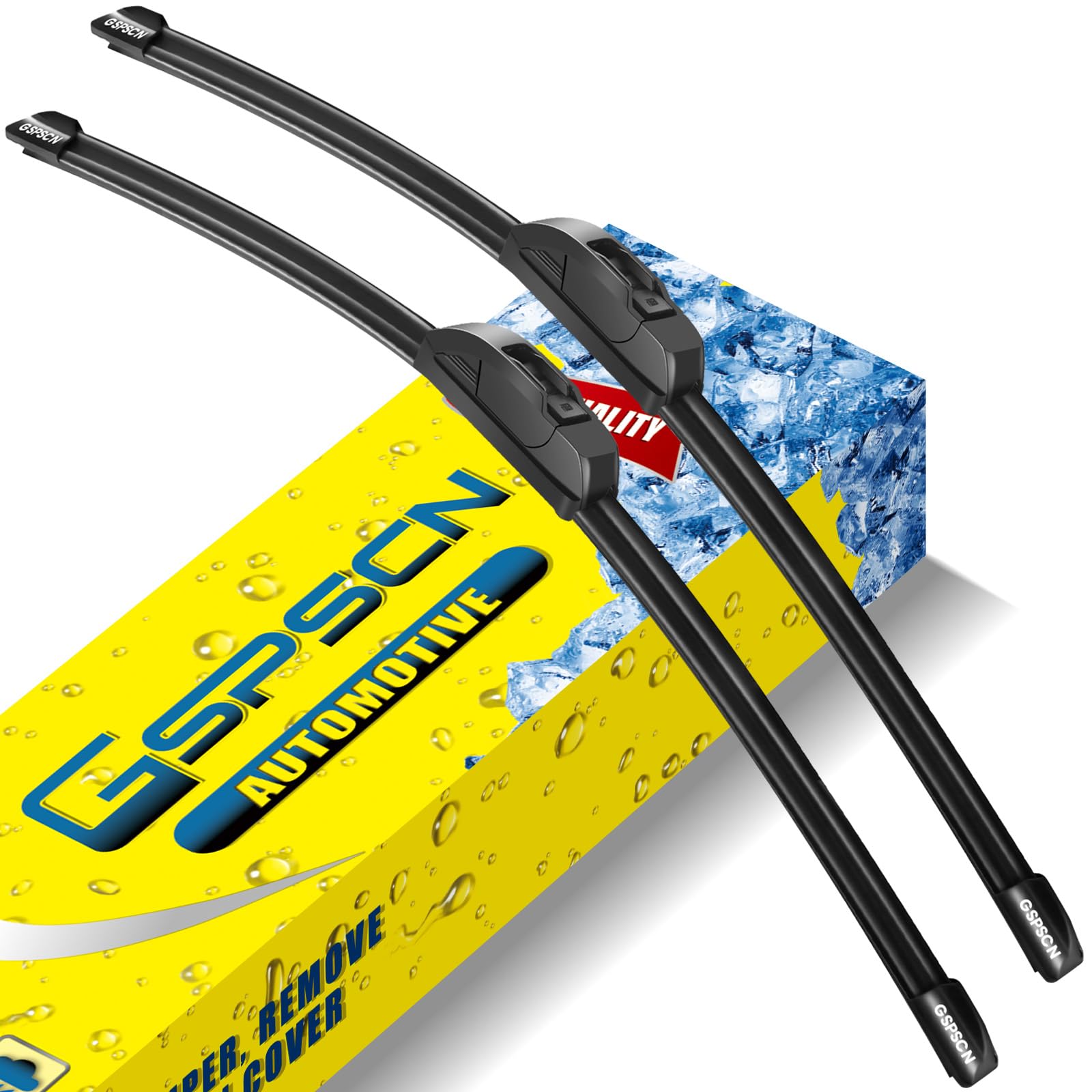 Gspscn Oem Quality 16''+16'' Premium Original Replacement Windshield Wiper Blades,Quiet And Durable Stable High Performance All-