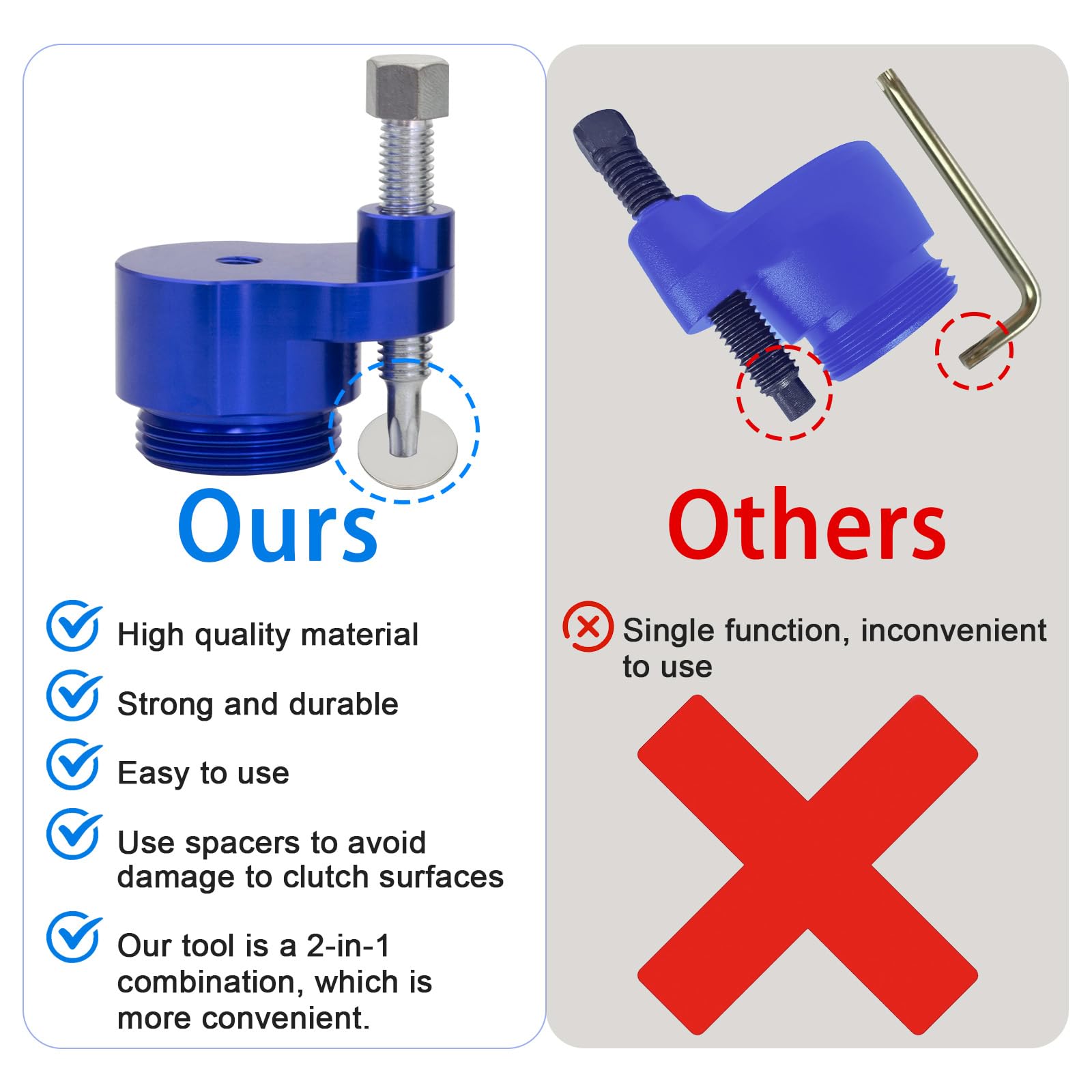 X3 Belt Removing Tool 3Mirrors Clutch Spreader Cvt Drive For Can-Am Defender Hd10 Pro Maverick 2006-21 Compatible With 2017-2020 Can - Am Defender Accessories Maverick X3 Max Trail 708200720 (Blue)