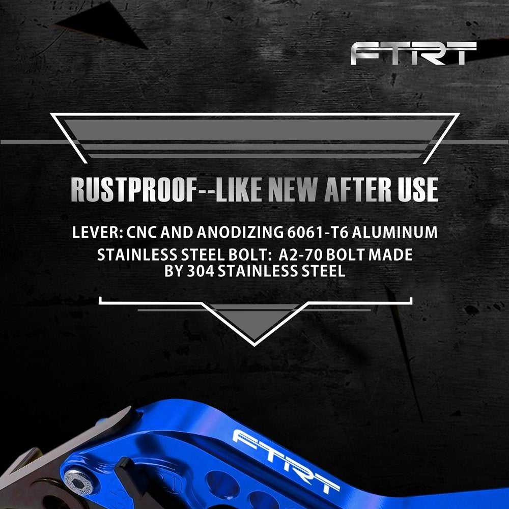 Ftrt Adjustable Short Brake Clutch Levers Compatible With Yzf R6 2005 2006 2007 2008 2009 2010 2011 2012 2013 2014 2015 2016, Yz
