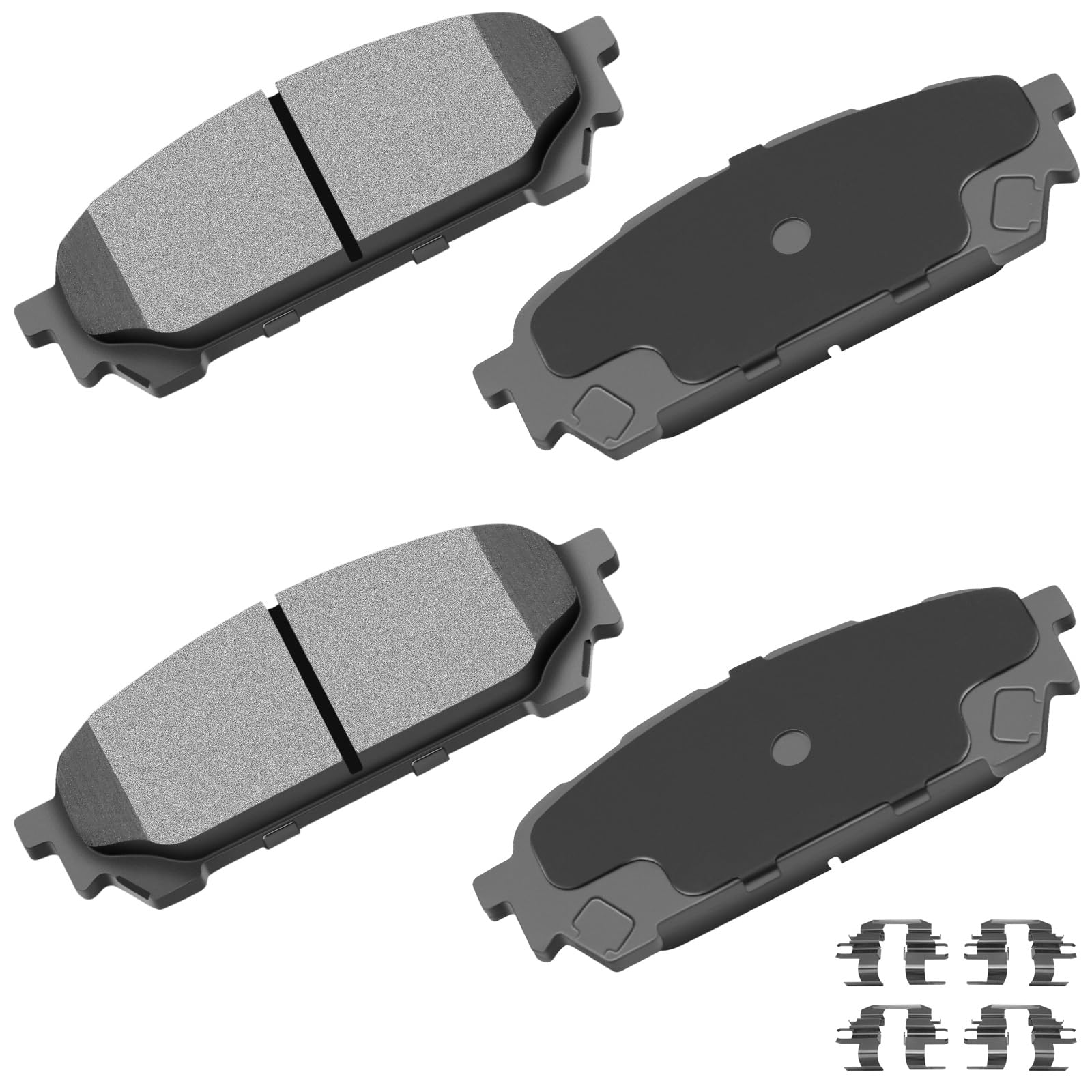 Cciyu D1004 Rear Ceramic Disc Brake Pads Kit For Saab 9-2X 2005-2006,For Subaru Impreza 2003-2007 4Pcs