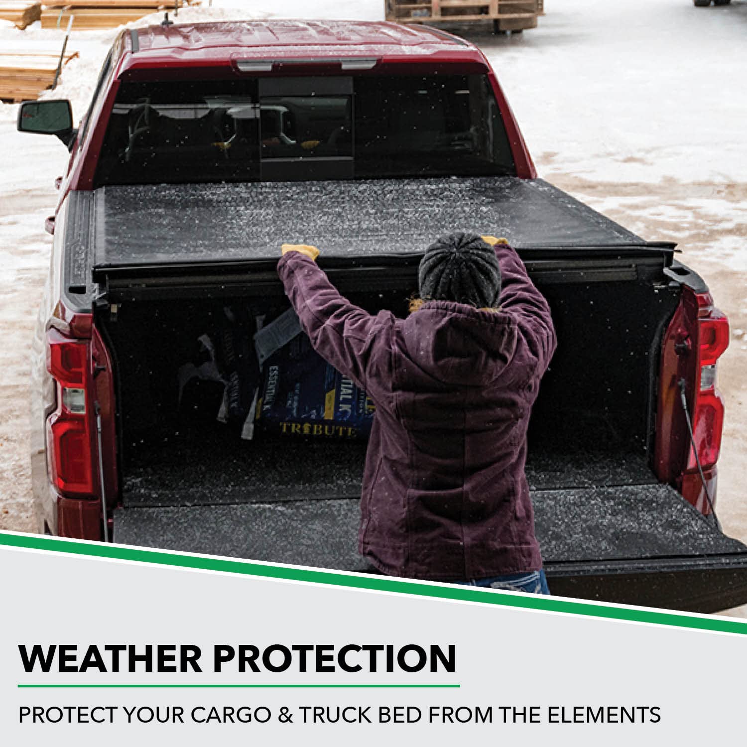 Gator Etx Soft Roll Up Truck Bed Tonneau Cover | 53317 | Fits 2015 - 2020 Ford F-150 8' 2'' Bed (97.6'')