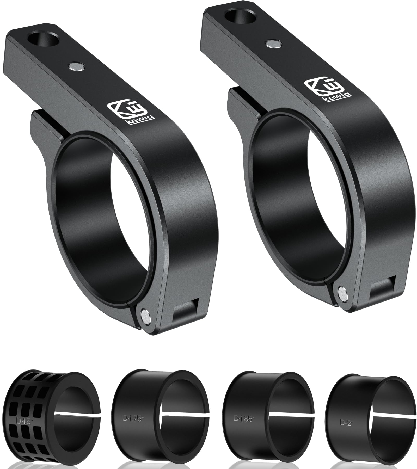 BRCOVAN Light Bar Mounts 2PCS, Aluminum Alloy Off-Road LED Light Mounting Bracket, Fit for Round Rails / Roll Cage Bars 1.5 1.75