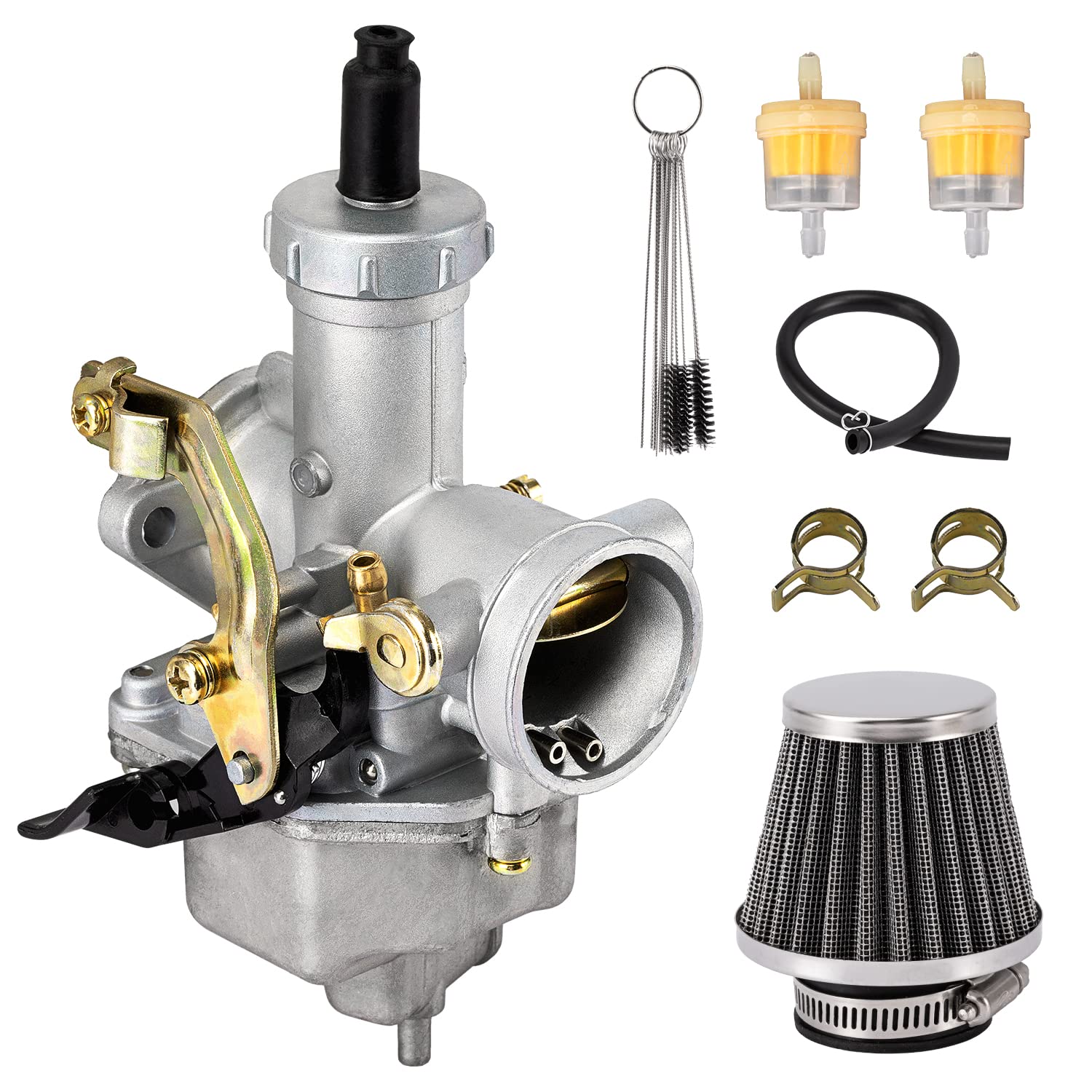 PZ27 Carburetor fits for 4-stroke CG 125cc 150cc 200cc 250cc ATV Go Kart Dirt Bike,Compatible with Taotao Sunl Buyang Coolsport 