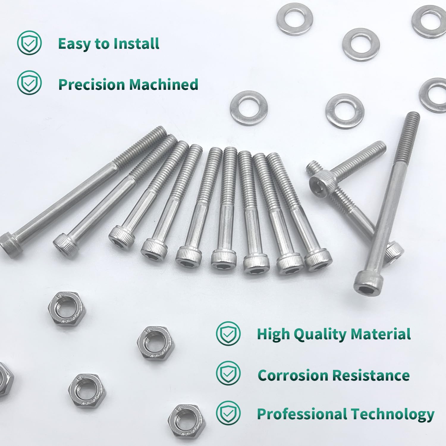 Biglknm Polished Bolt Screw Kit Compatible For Yamaha 1988-2006 Blaster 200 Yfs200, 54Pcs (7Pack) Motorcycle 304 Stainless Steel Engine Bolt Kit For Yamaha