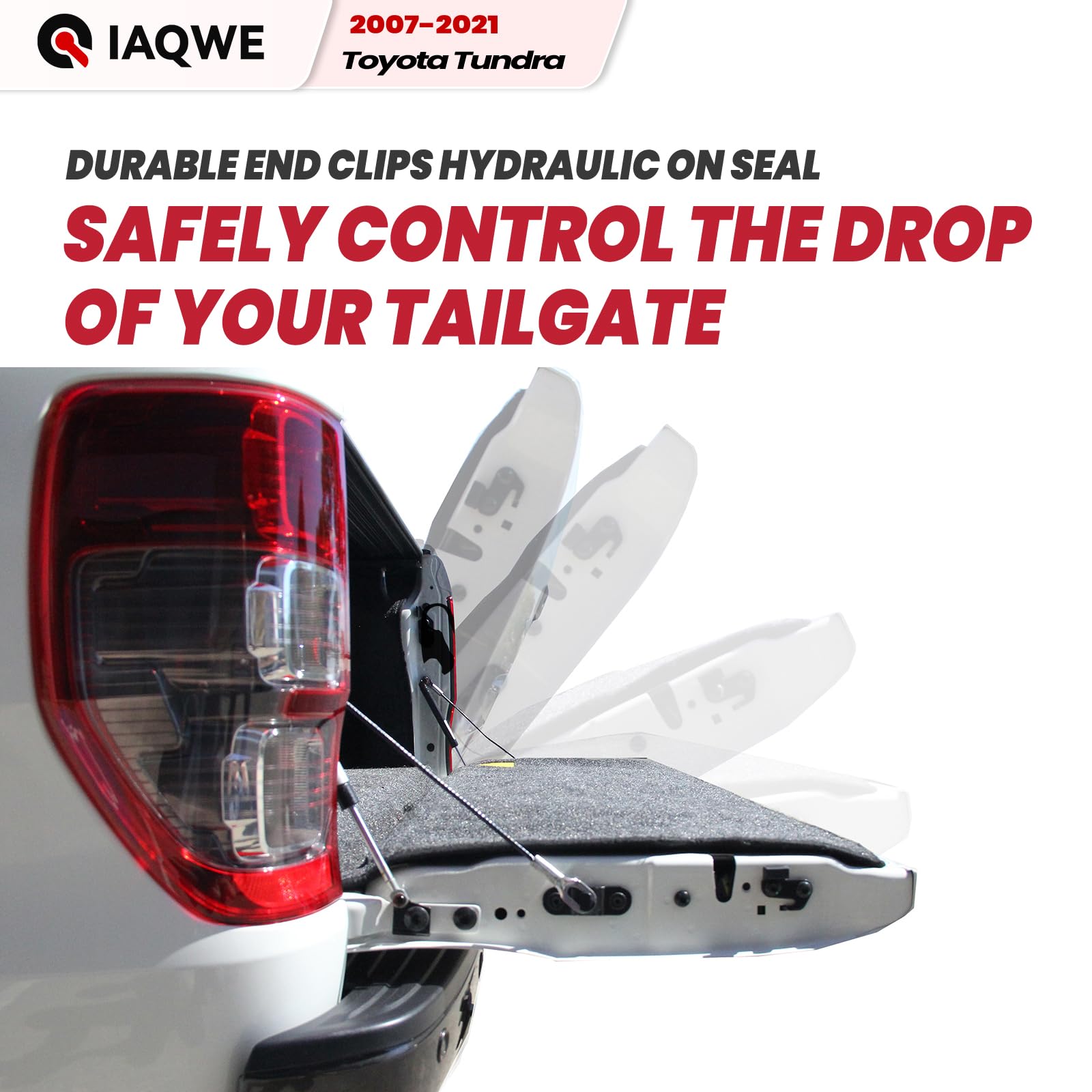 Iaqwe Truck Tailgate Assist Shock 73219 Compatible With 2007-2021 Toyota Tundra Xk50, Trunk Lift Support Shocksfit For Toyota Tu