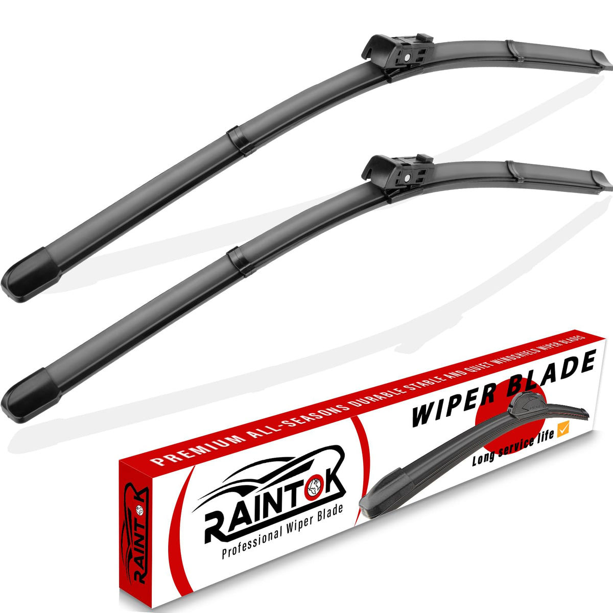 Raintok 26'' 19'' Windshield Wiper Blades Replacement For 2017-2023 Tesla Model 3 & 2020 2021 2022 2023 Tesla Model Y Original F
