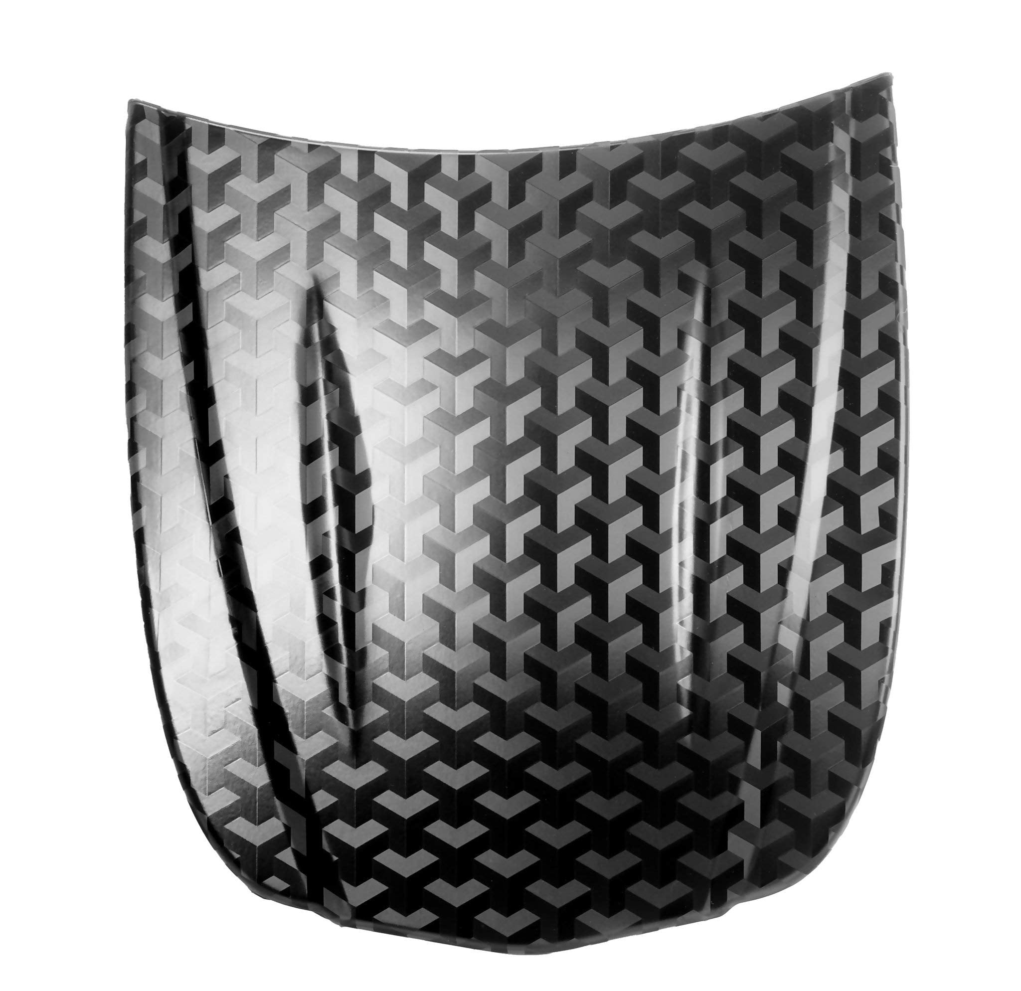 Vvivid Designer Black Carbon Fiber Vinyl Wrap (Triangle Carbon, 1Ft X 5Ft)