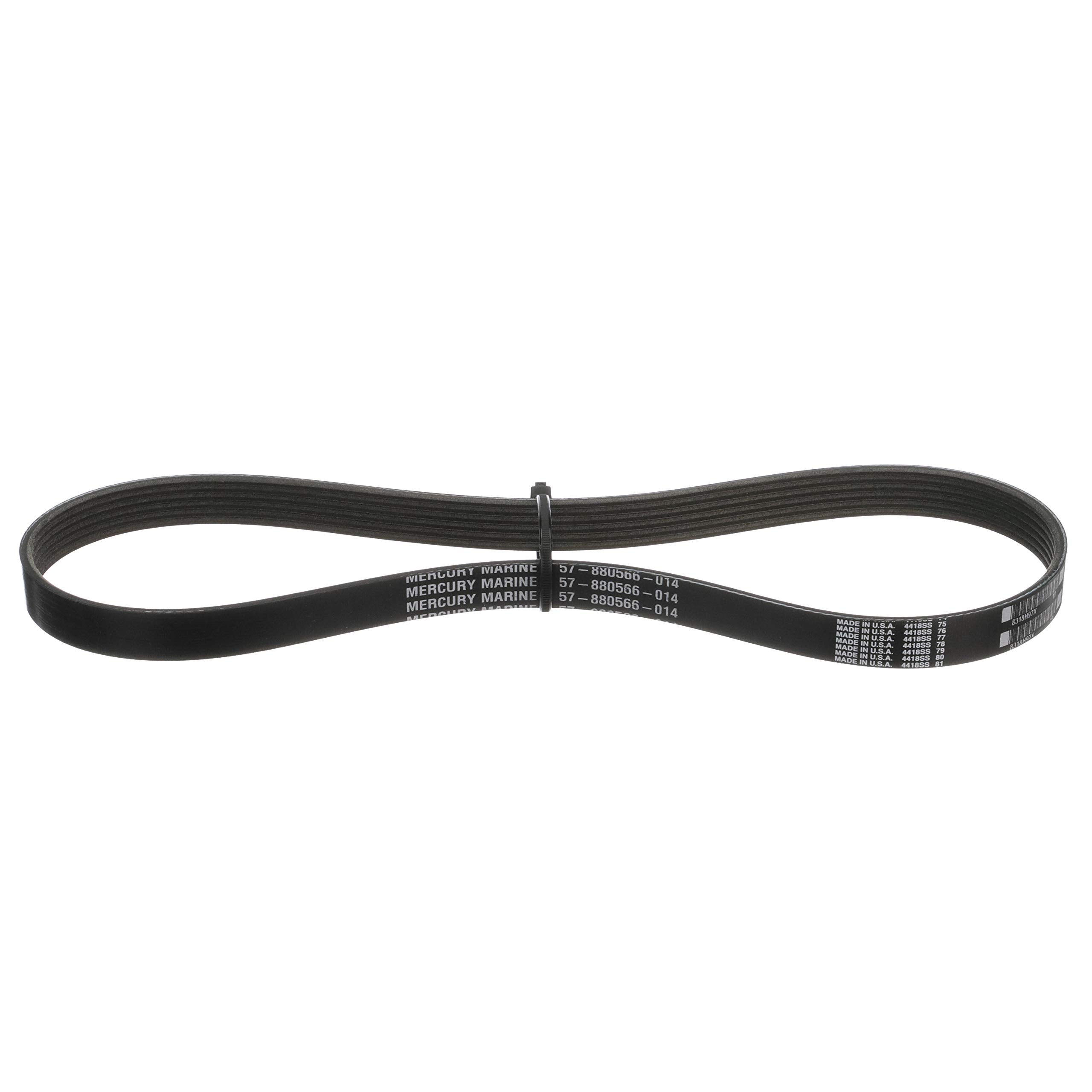 Quicksilver 880566Q14 Alternator Belt For Select Mercury 135-200 Hp 4-Cylinder, 200-300 Hp 6-Cylinder, 200-300 Hp 6-Cylinder, An