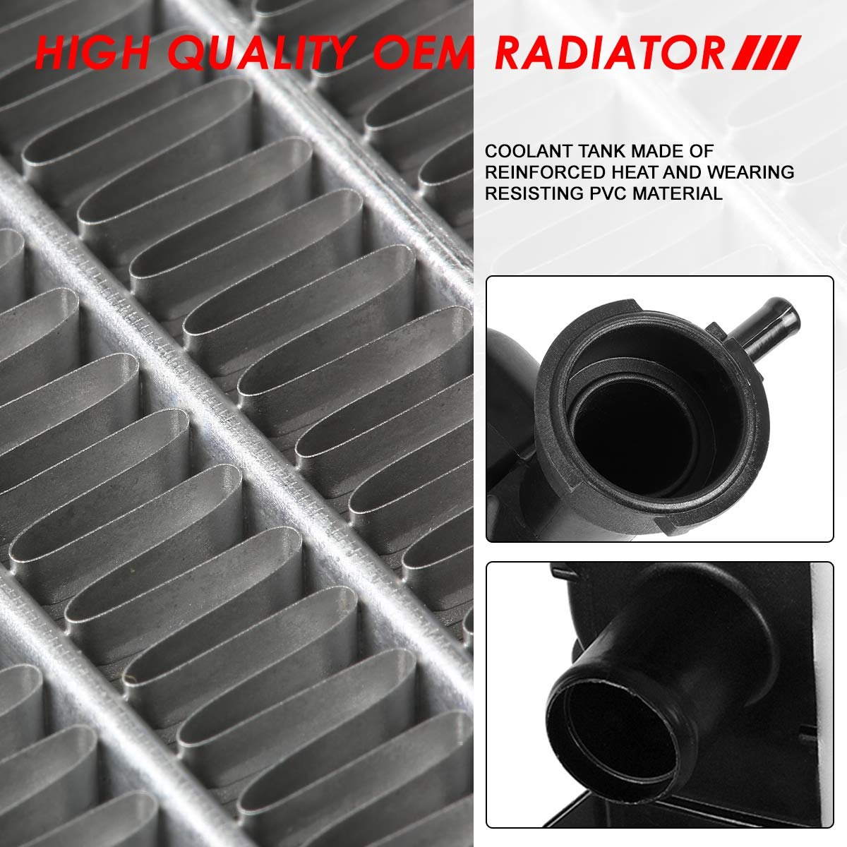 Auto Dynasty Radiator Compatible With 96-05 Chevy Gmc Astro Safari 4.3L At, Dpi 1786 Factory Style 1-Row Cooling Radiator, Alumi